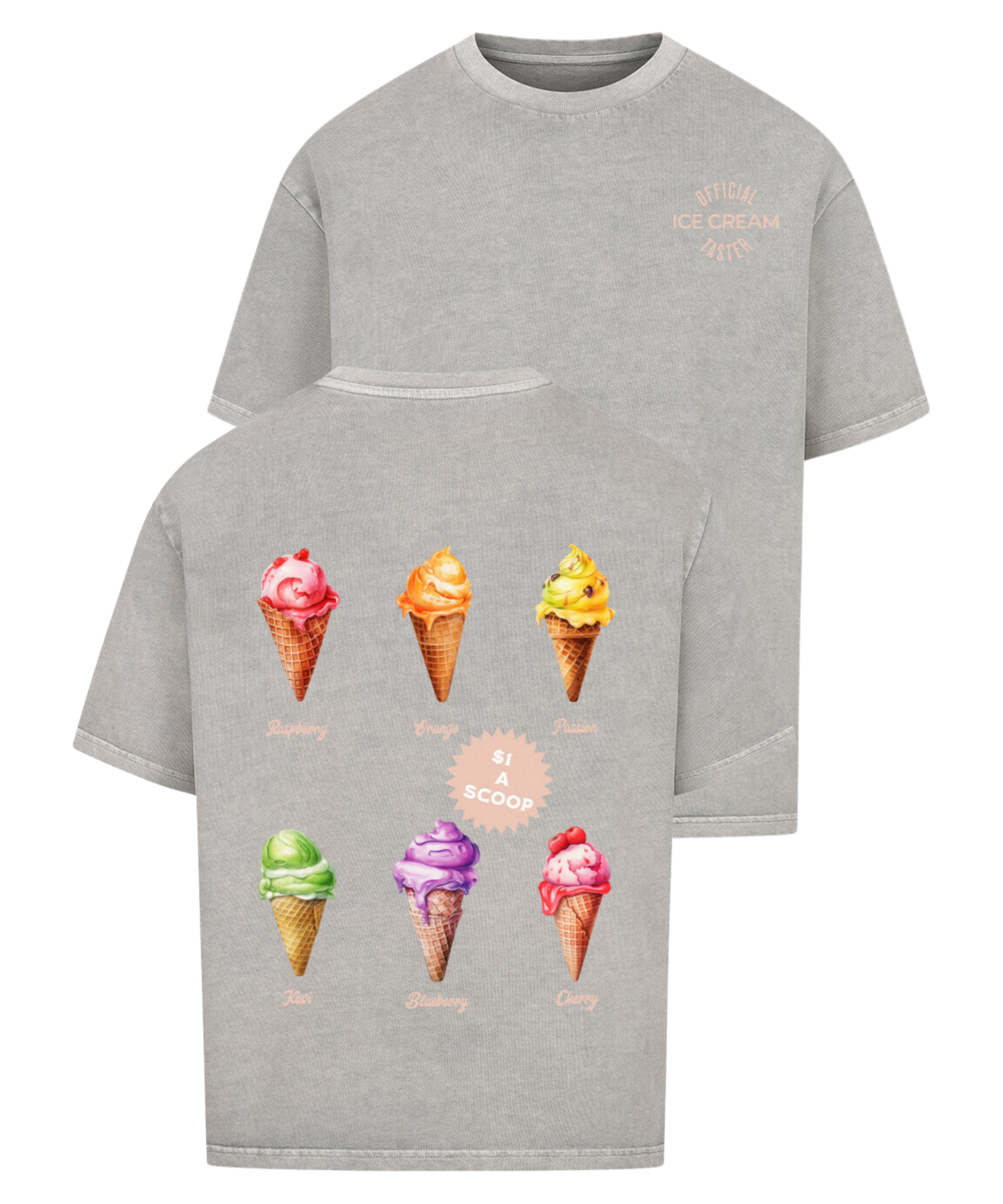 Urban Tag Oversized T-Shirt – "Ice Cream Club"