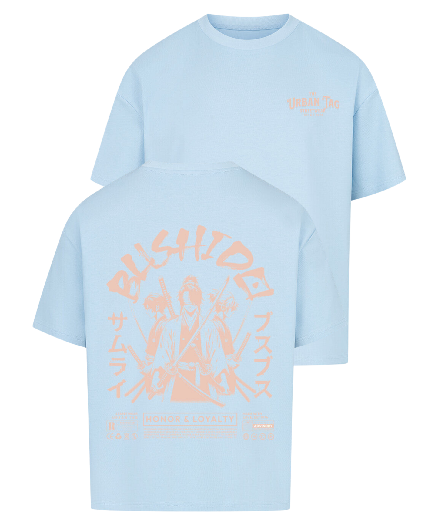 Urban Tag Oversized T-Shirt – "Bushido Samurai"