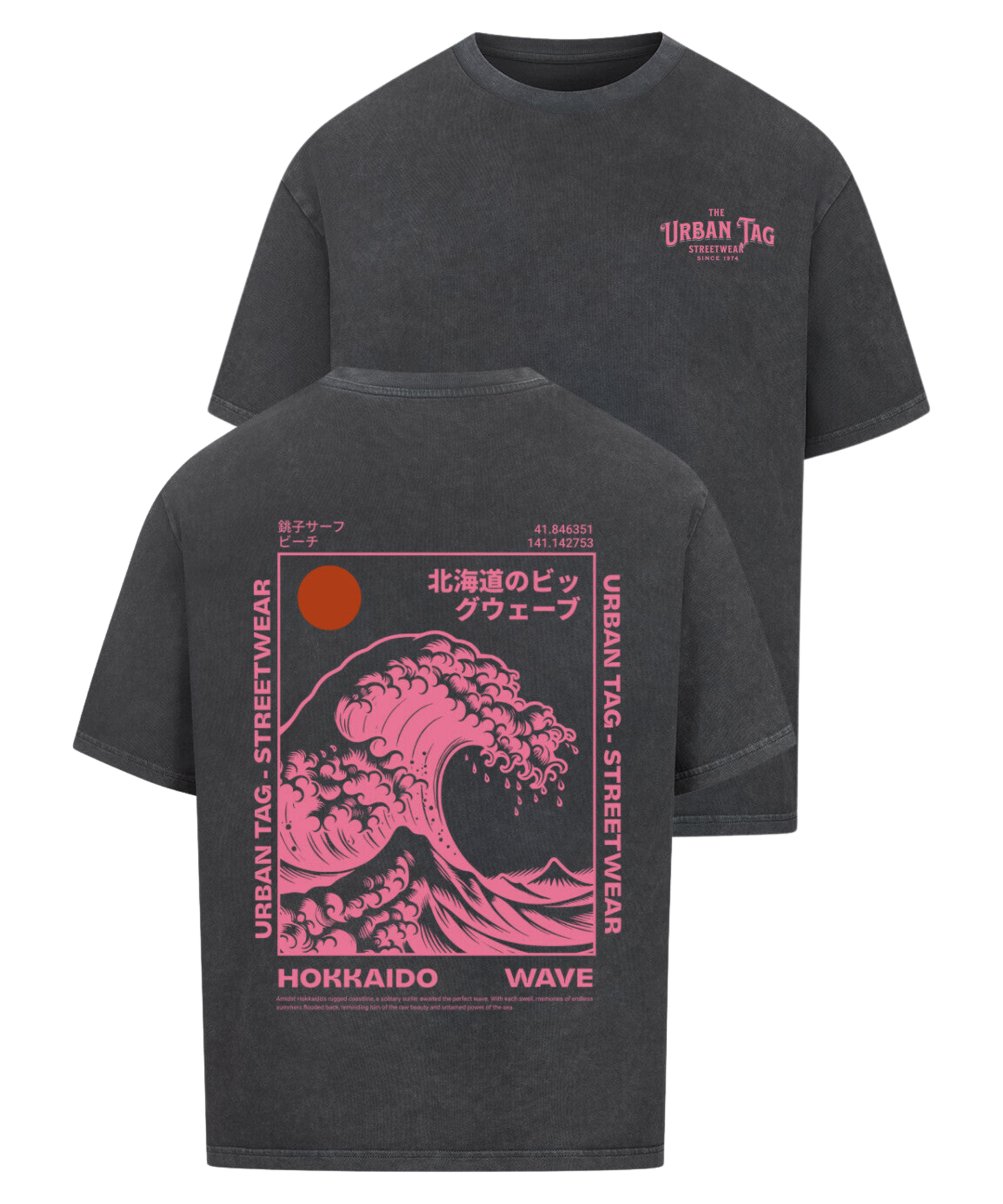 Urban Tag Oversized T-Shirt – "Hokkaido Wave"
