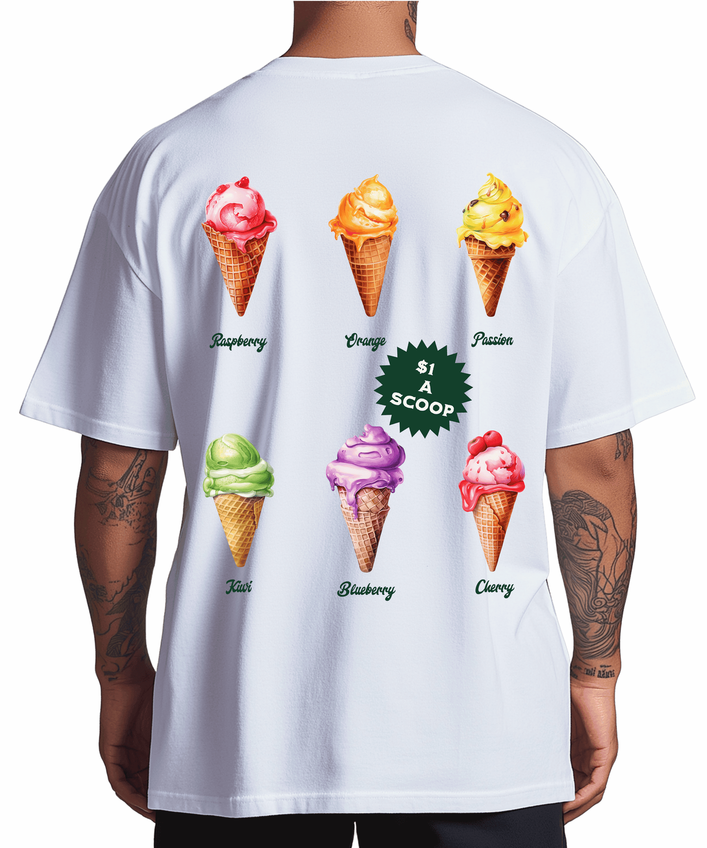 Urban Tag Oversized T-Shirt – "Ice Cream Club"