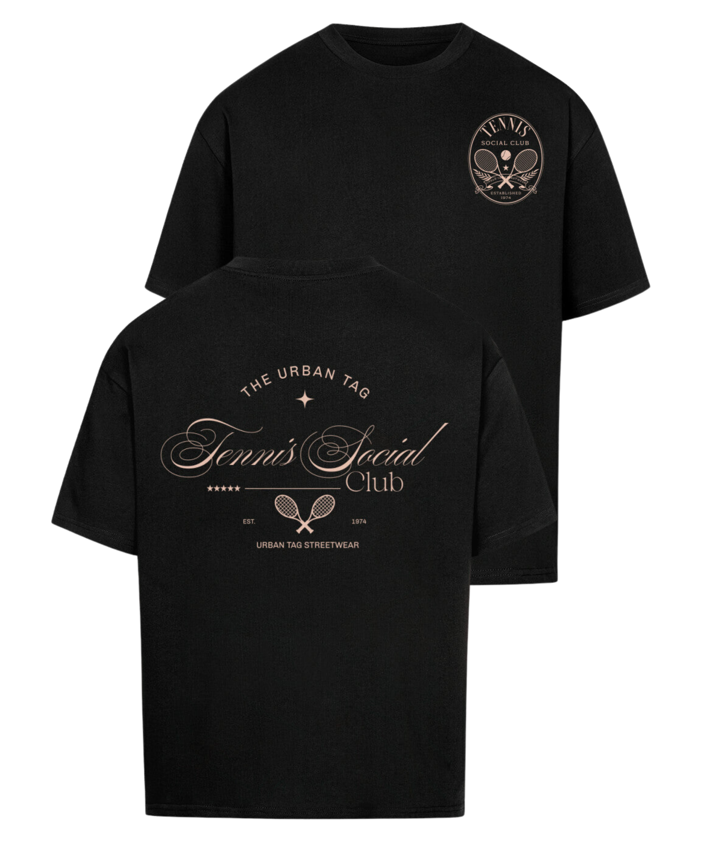 Urban Tag Oversized T-Shirt – "Tennis Social Club"