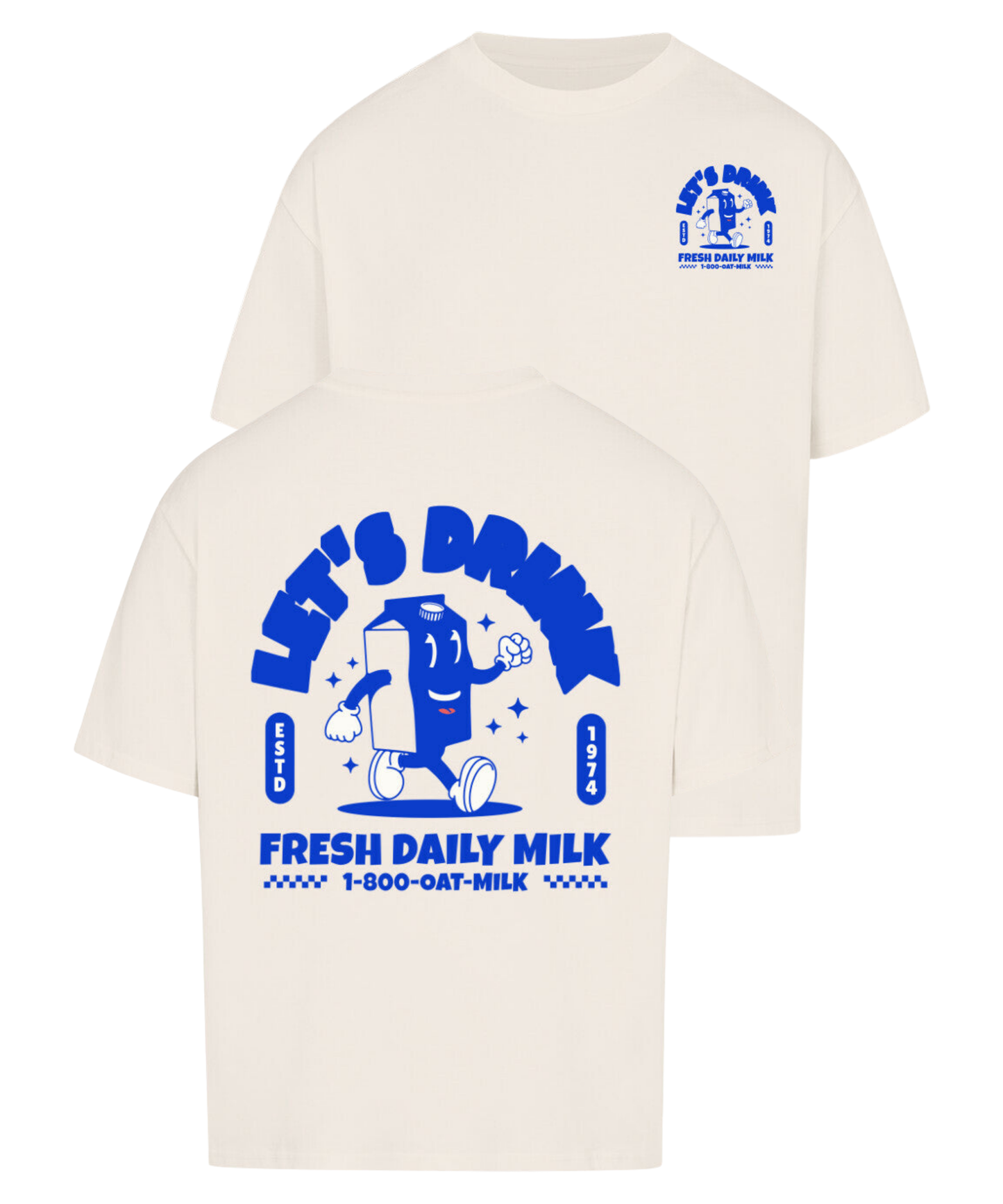 Urban Tag Oversized T-Shirt – "Fresh Daily Milk"