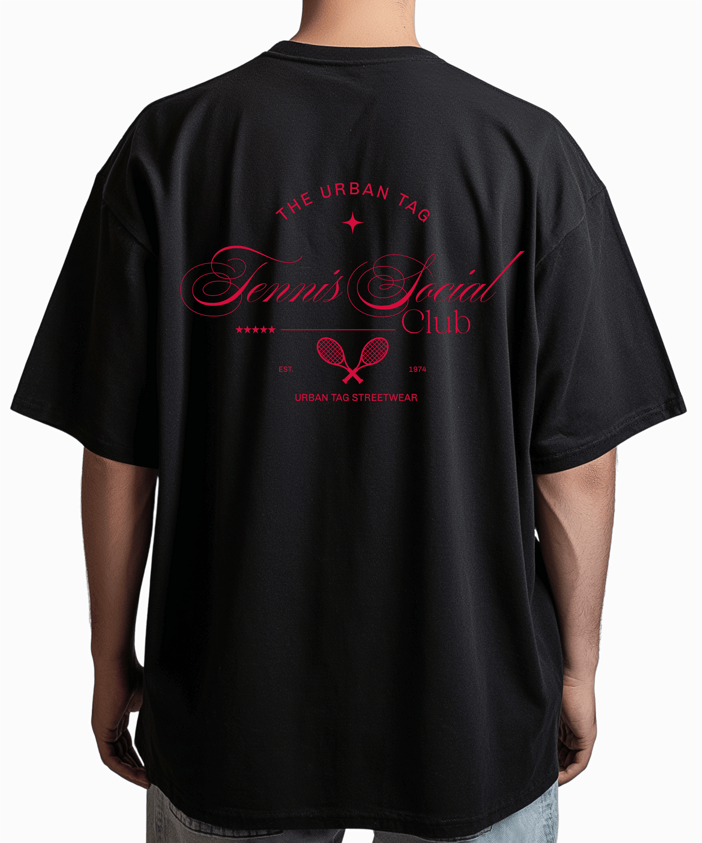 Urban Tag Oversized T-Shirt – "Tennis Social Club"