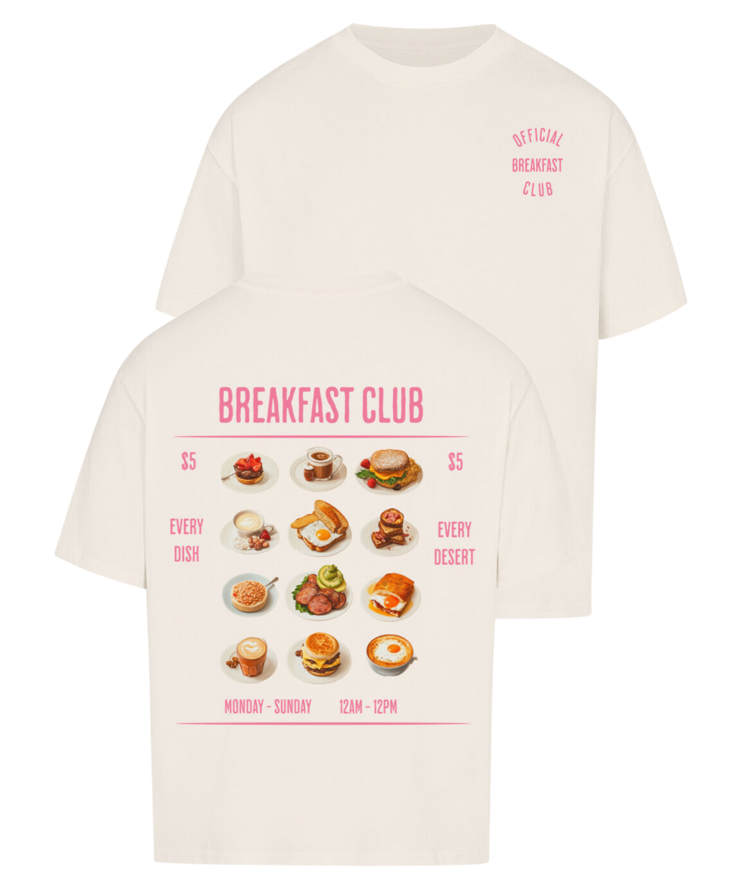 Urban Tag Oversized T-Shirt – "Breakfast Club"