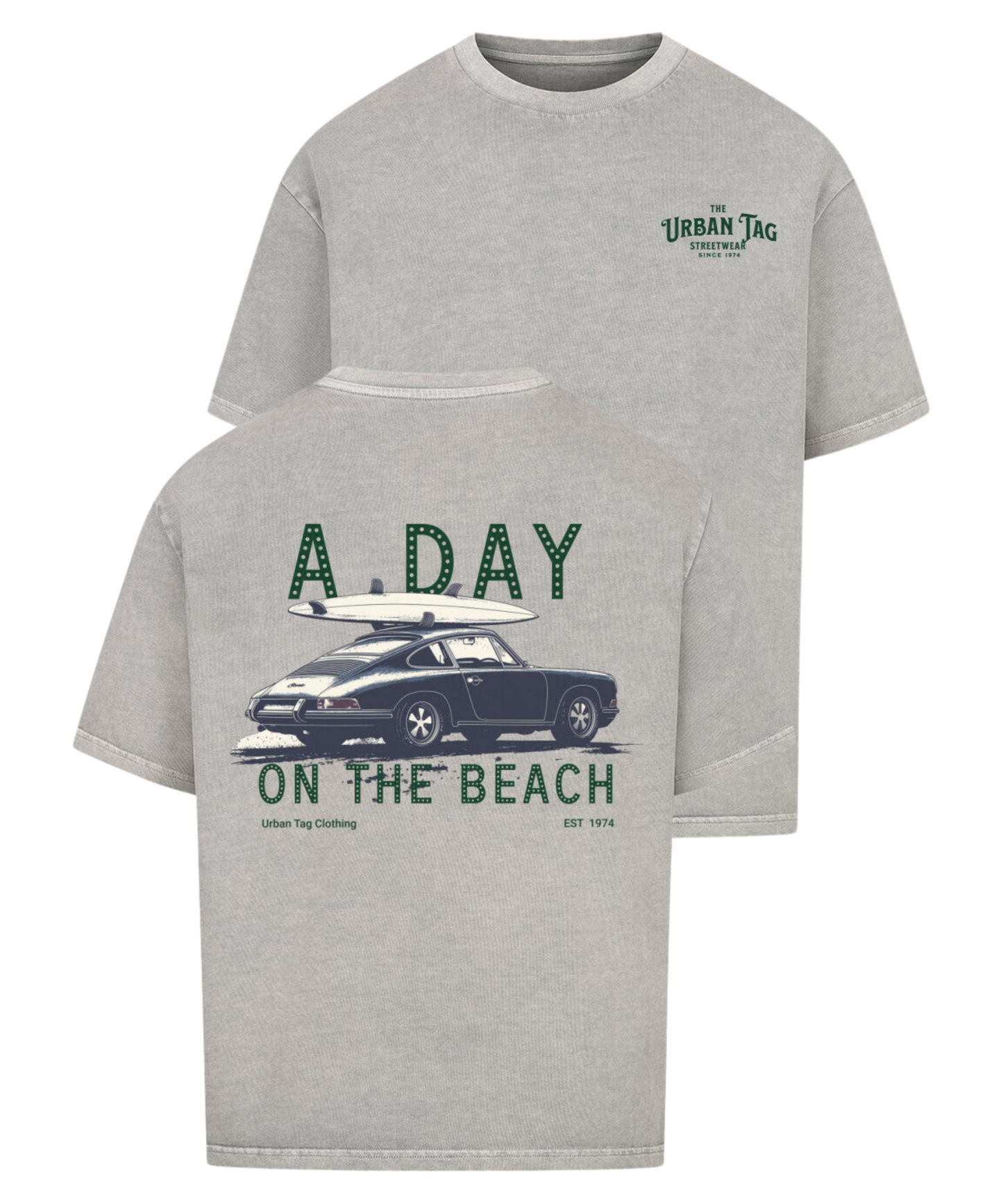 Urban Tag Oversized T-Shirt – "A Day on the Beach"