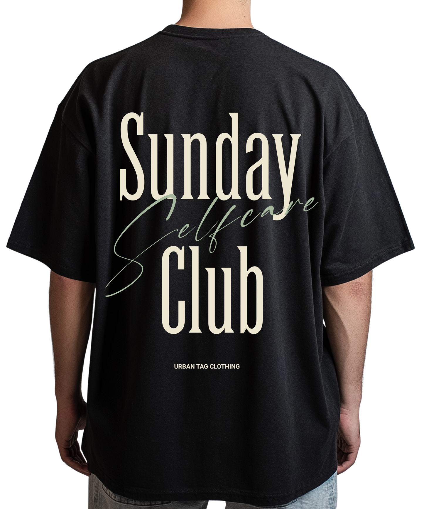 Urban Tag Oversized T-Shirt – "Sunday Selfcare Club"