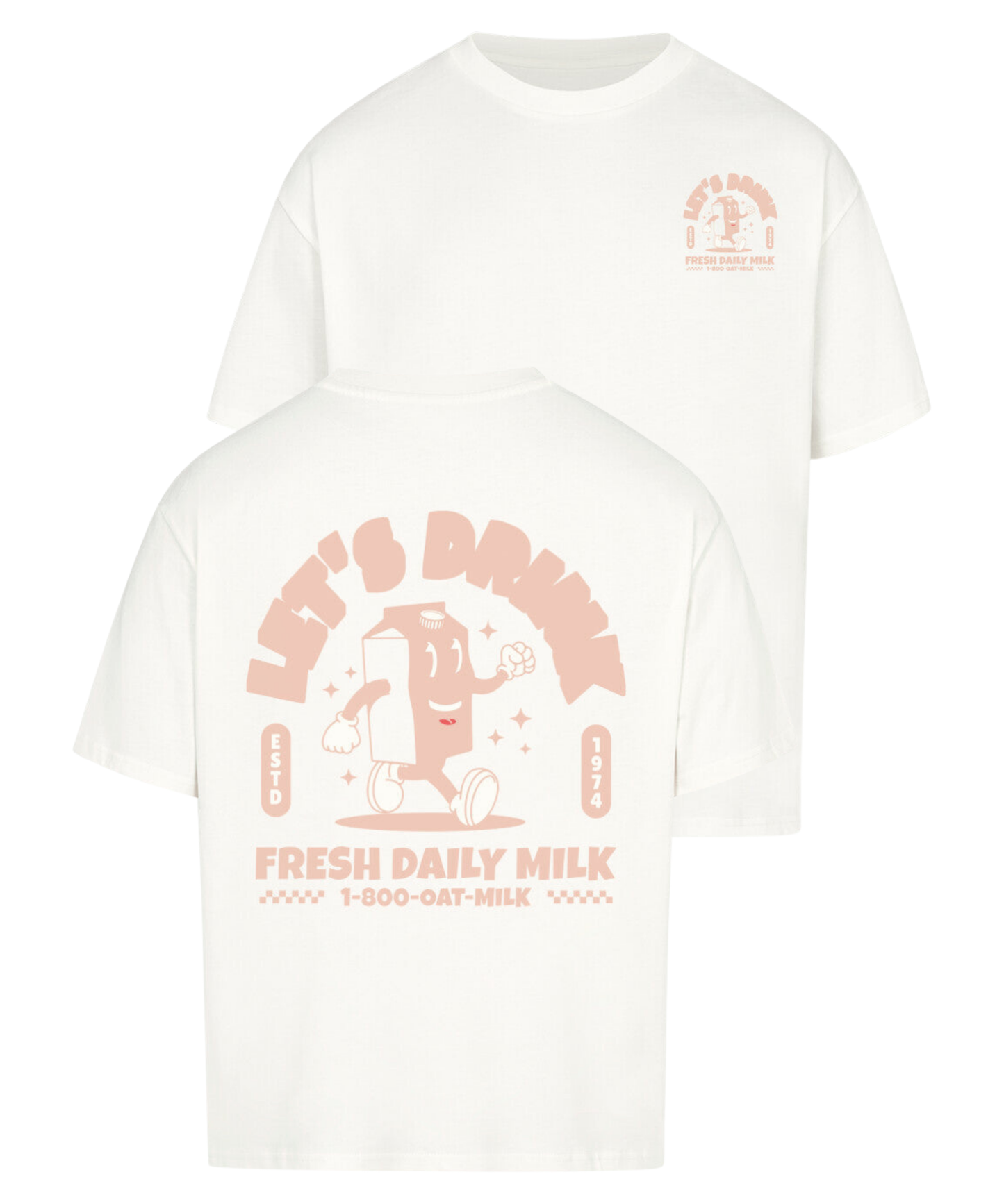 Urban Tag Oversized T-Shirt – "Fresh Daily Milk"
