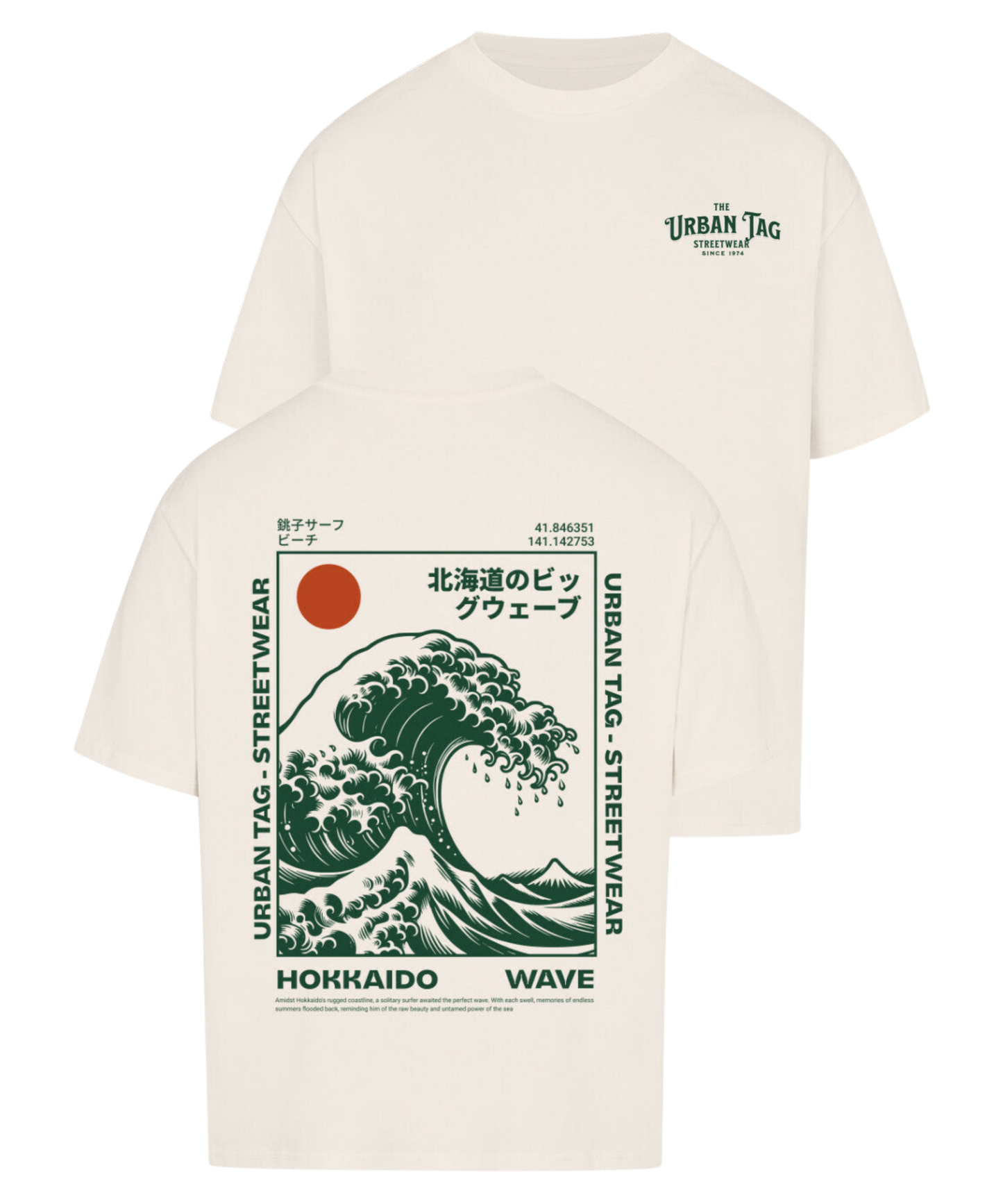 Urban Tag Oversized T-Shirt – "Hokkaido Wave"
