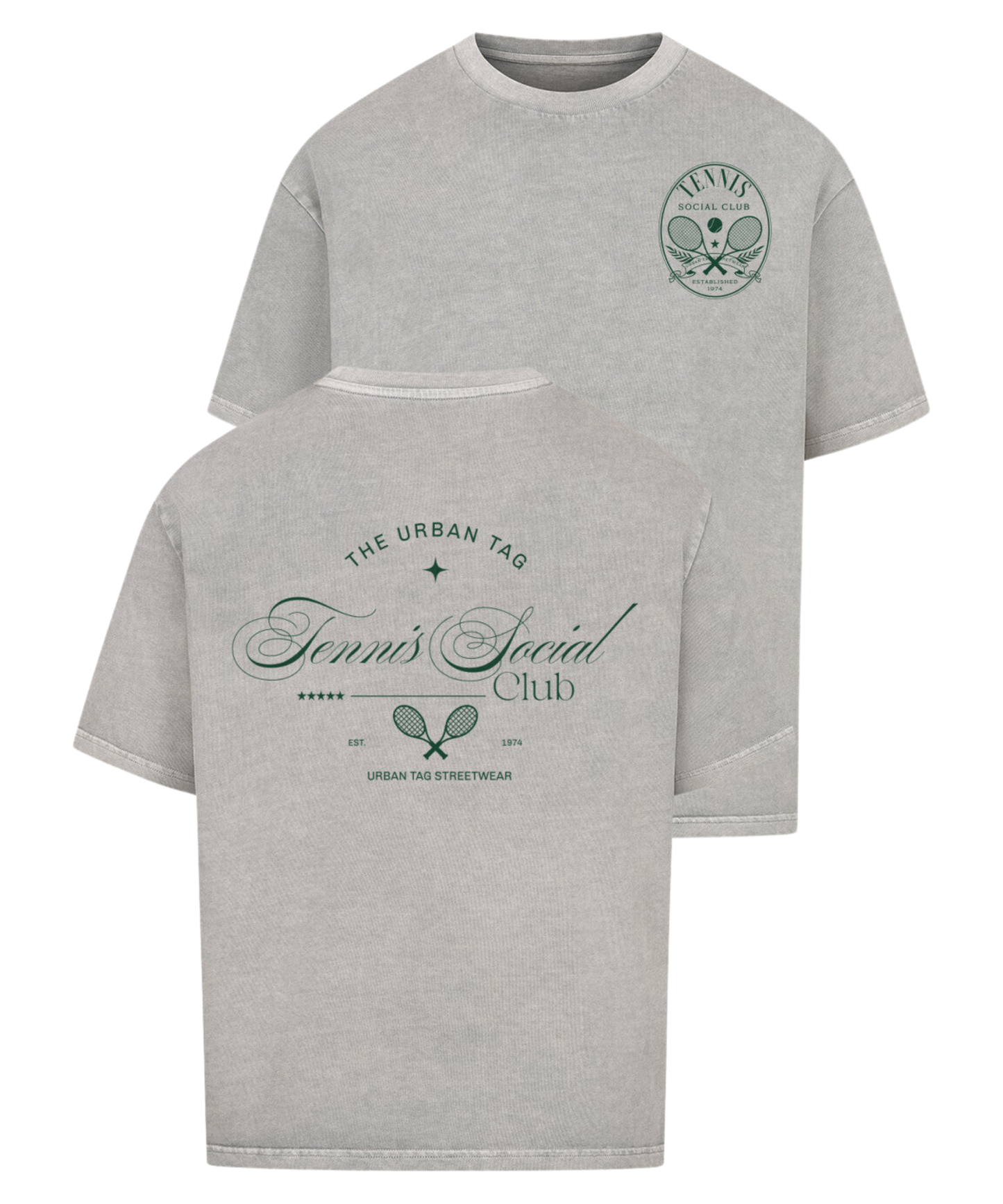 Urban Tag Oversized T-Shirt – "Tennis Social Club"