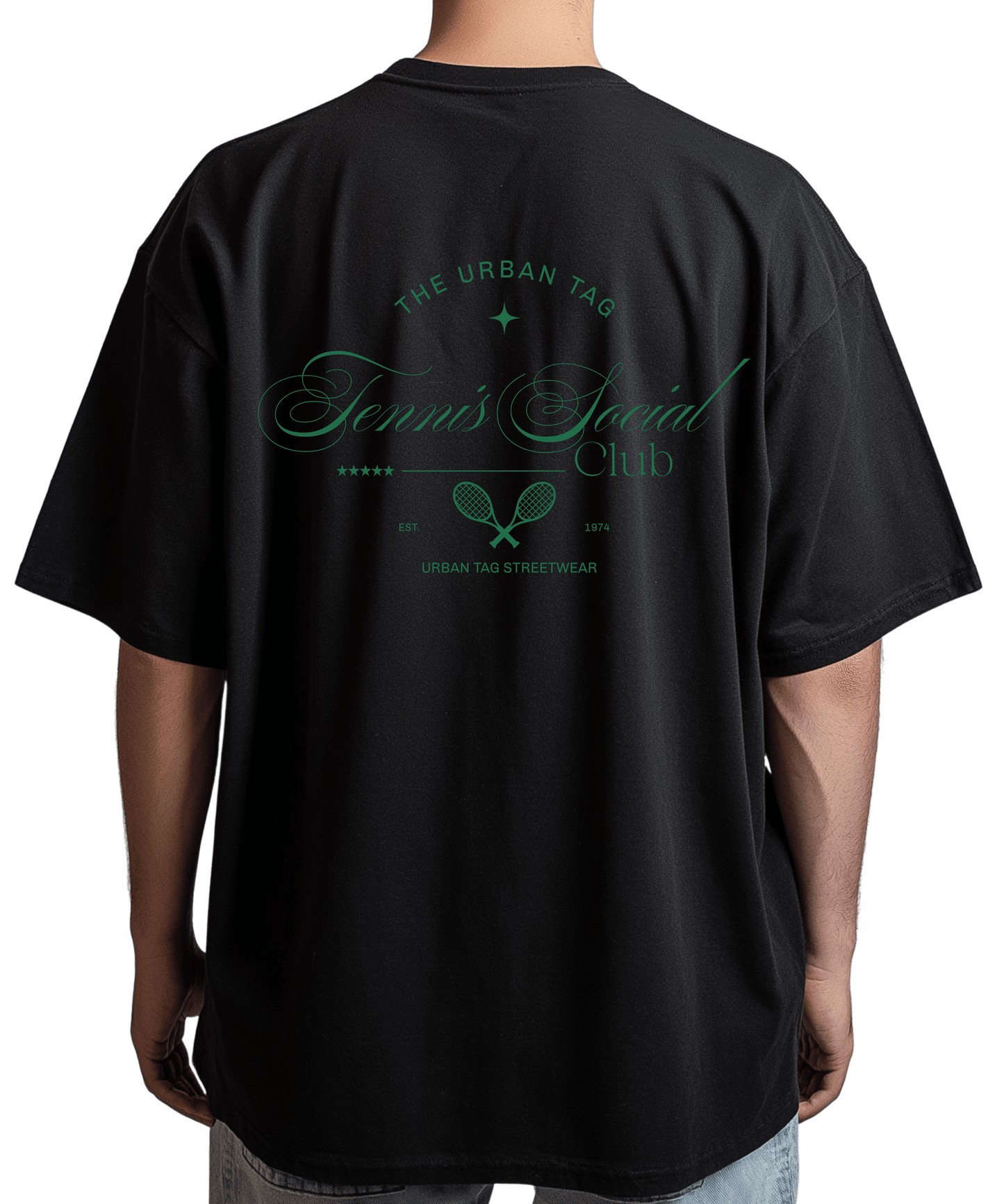 Urban Tag Oversized T-Shirt – "Tennis Social Club"