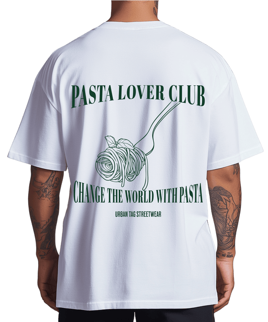 Urban Tag Oversized T-Shirt – "Pasta Lover Club"