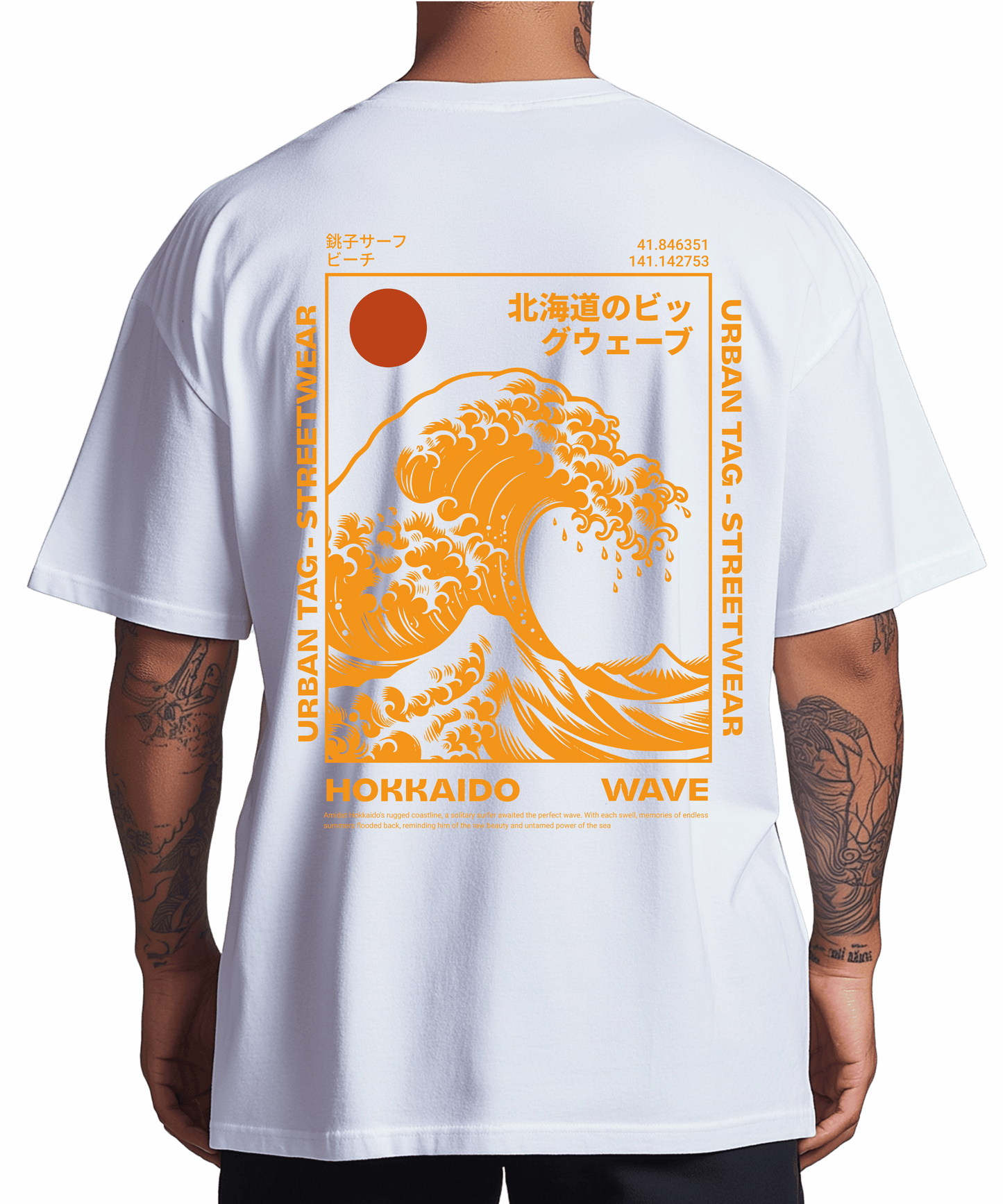 Urban Tag Oversized T-Shirt – "Hokkaido Wave"