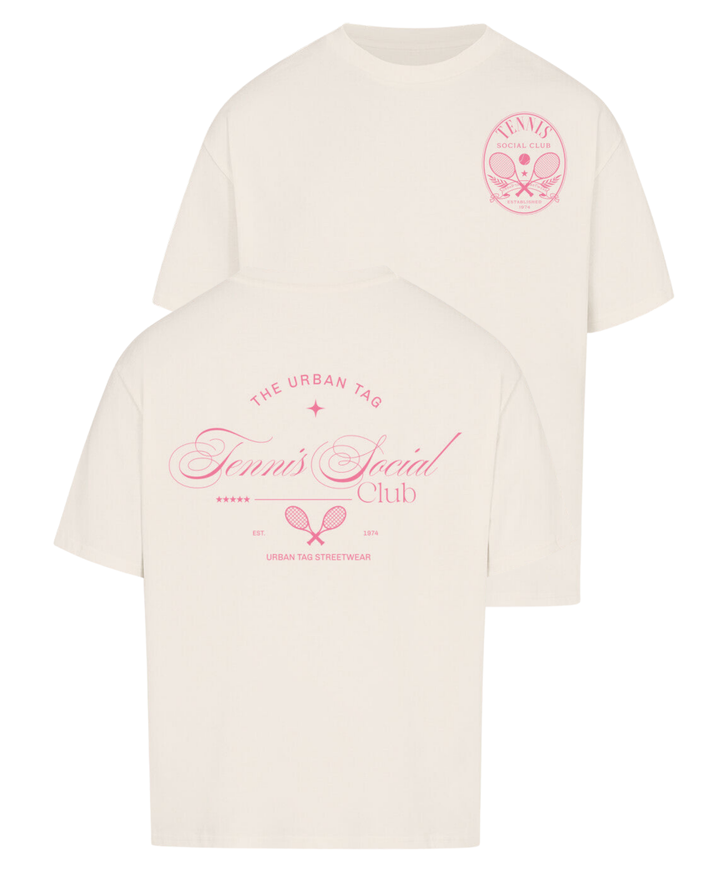 Urban Tag Oversized T-Shirt – "Tennis Social Club"