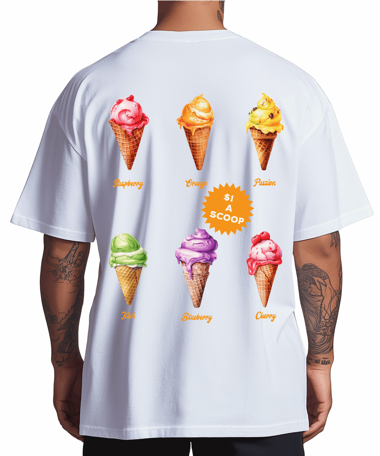 Urban Tag Oversized T-Shirt – "Ice Cream Club"
