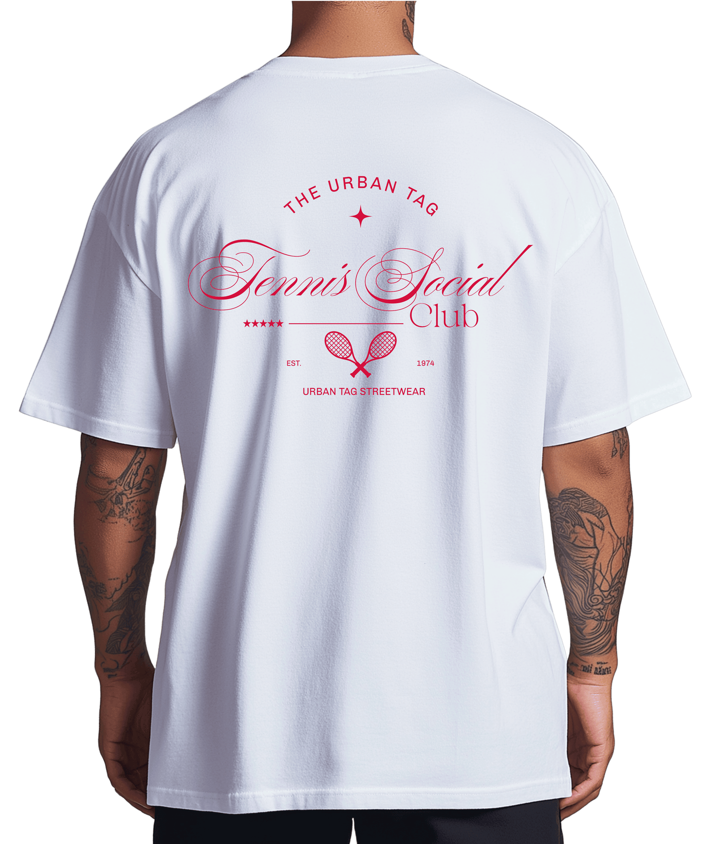 Urban Tag Oversized T-Shirt – "Tennis Social Club"
