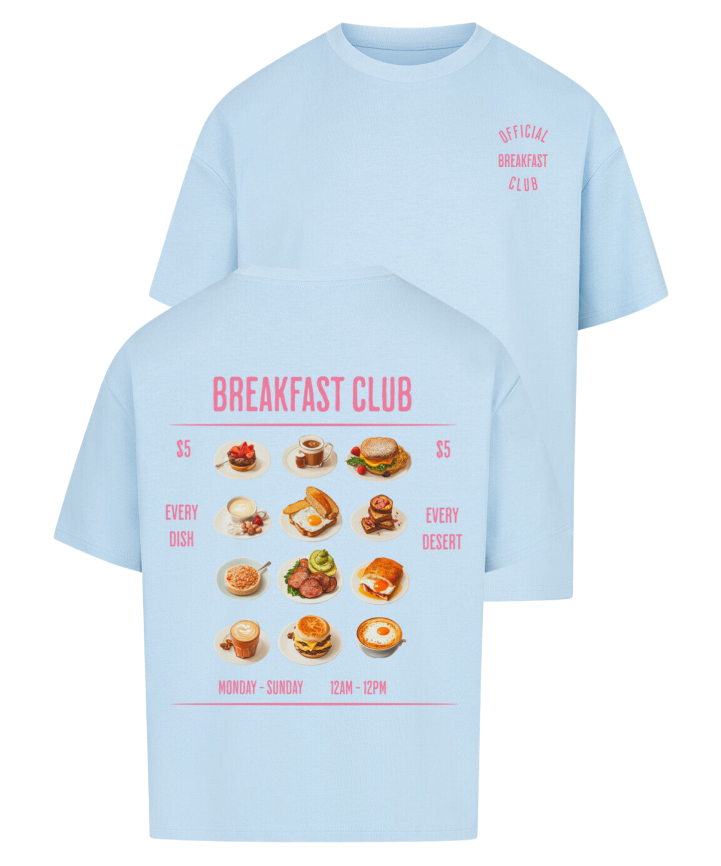 Urban Tag Oversized T-Shirt – "Breakfast Club"