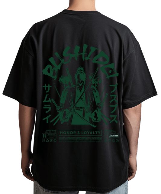 Urban Tag Oversized T-Shirt – "Bushido Samurai"