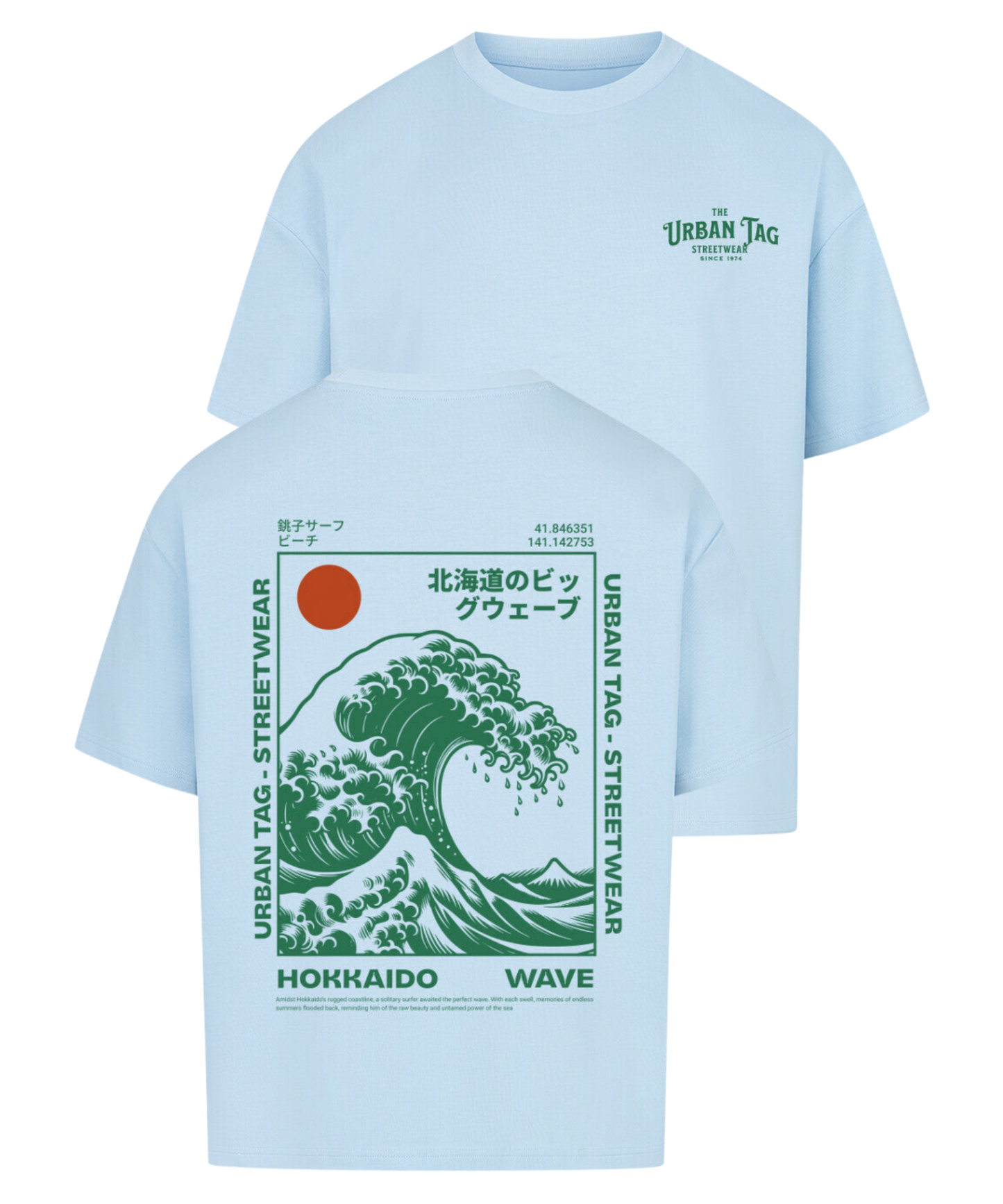Urban Tag Oversized T-Shirt – "Hokkaido Wave"