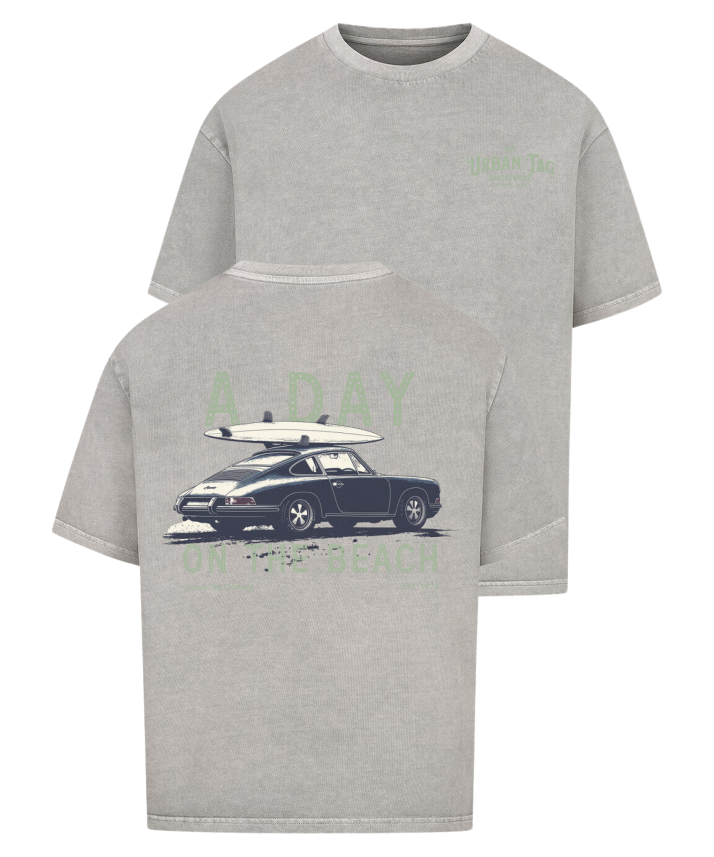 Urban Tag Oversized T-Shirt – "A Day on the Beach"