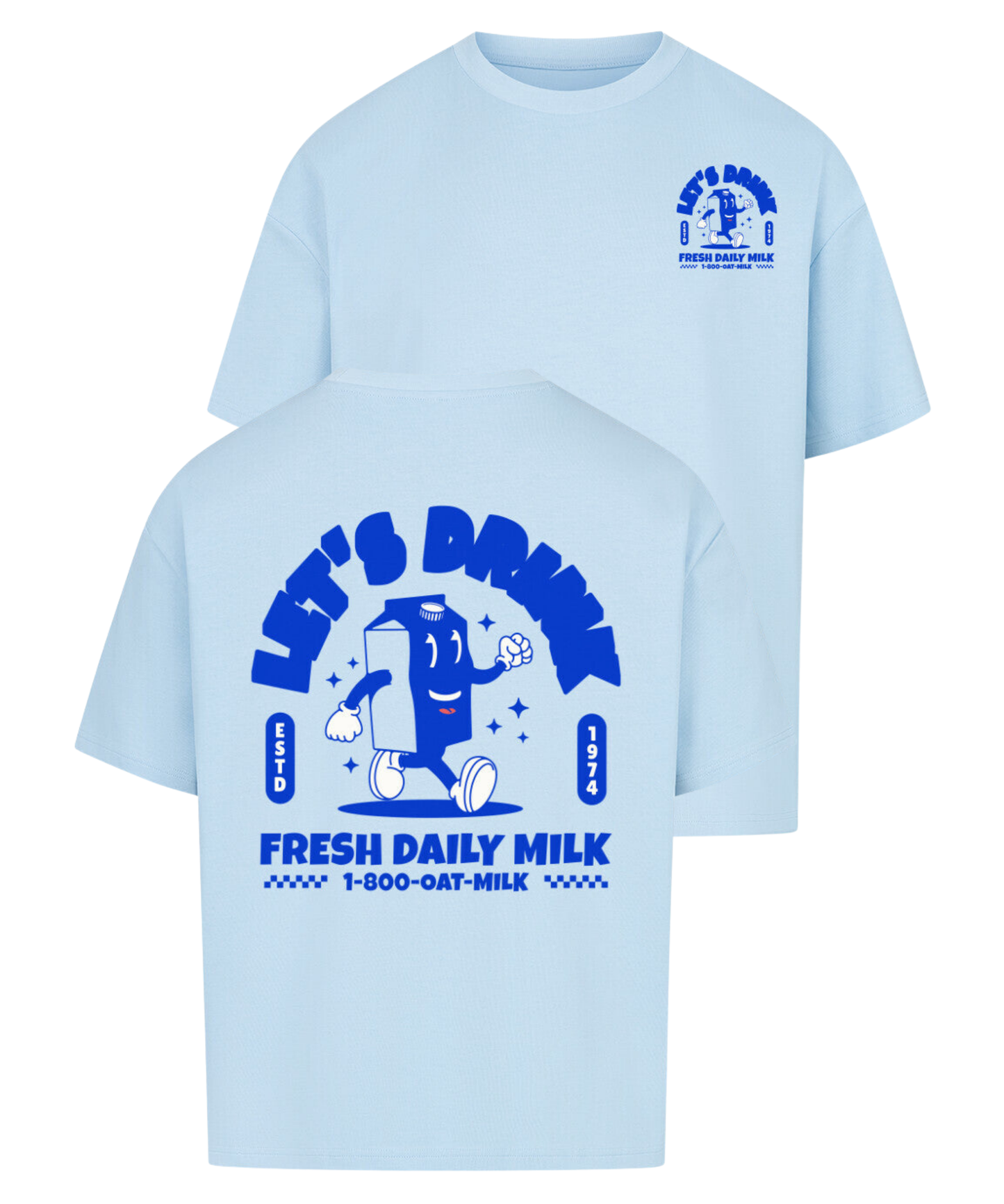 Urban Tag Oversized T-Shirt – "Fresh Daily Milk"