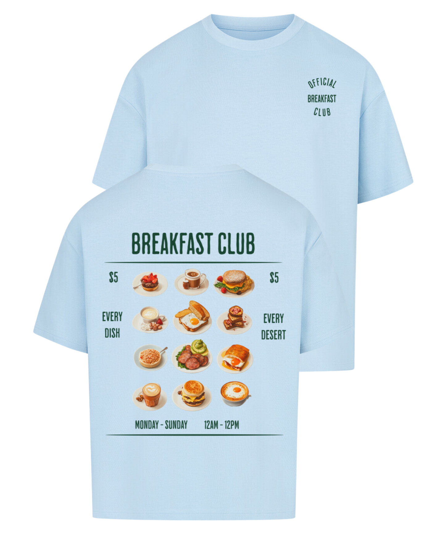 Urban Tag Oversized T-Shirt – "Breakfast Club"