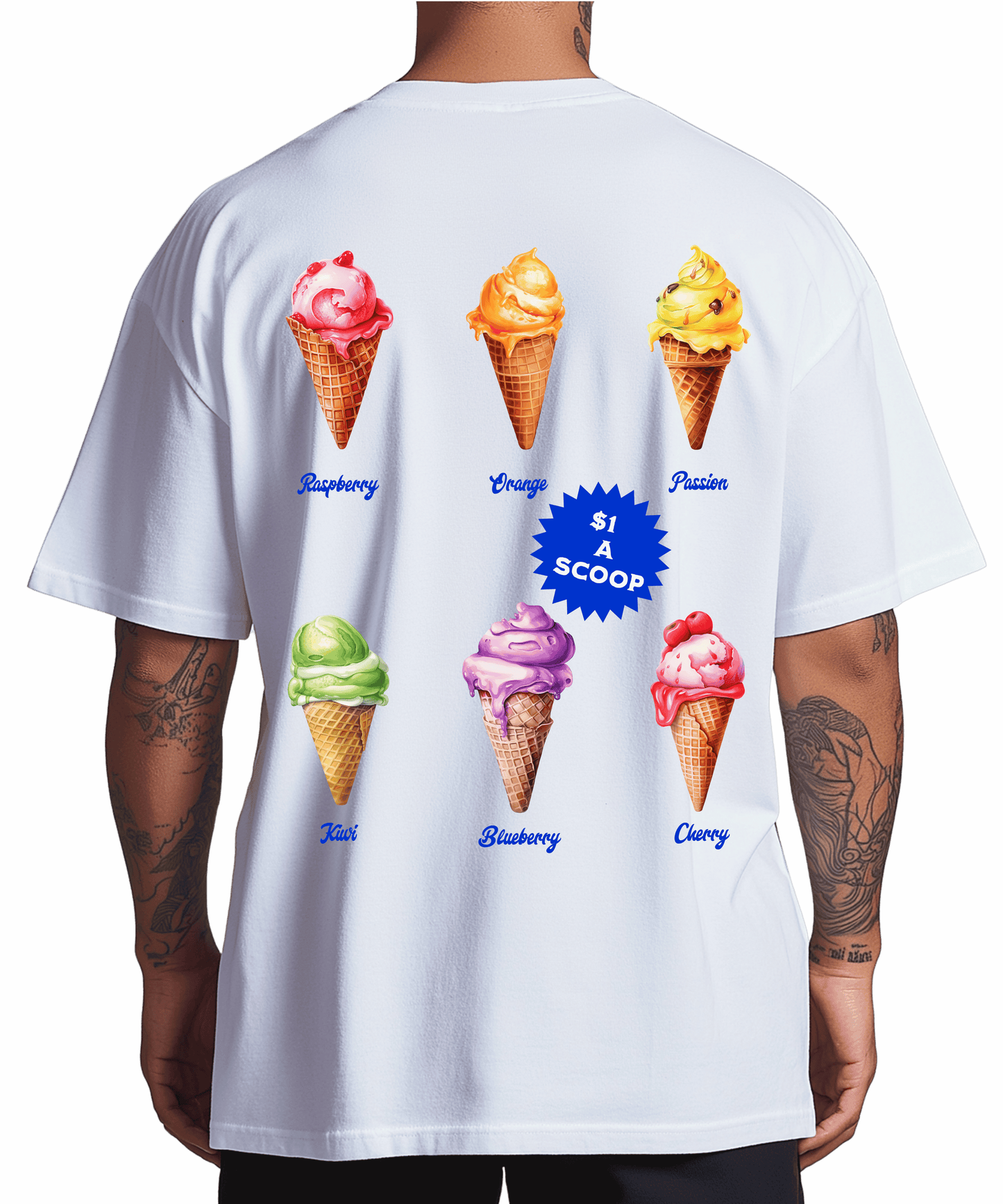 Urban Tag Oversized T-Shirt – "Ice Cream Club"