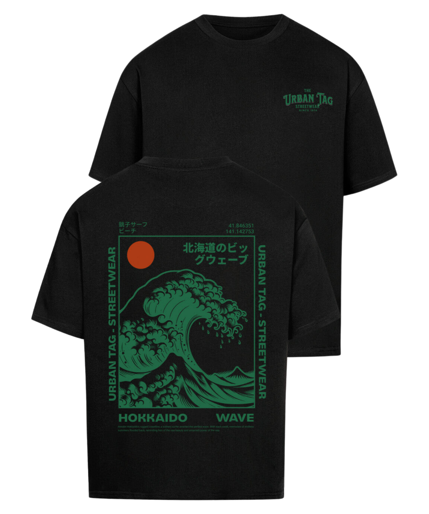 Urban Tag Oversized T-Shirt – "Hokkaido Wave"
