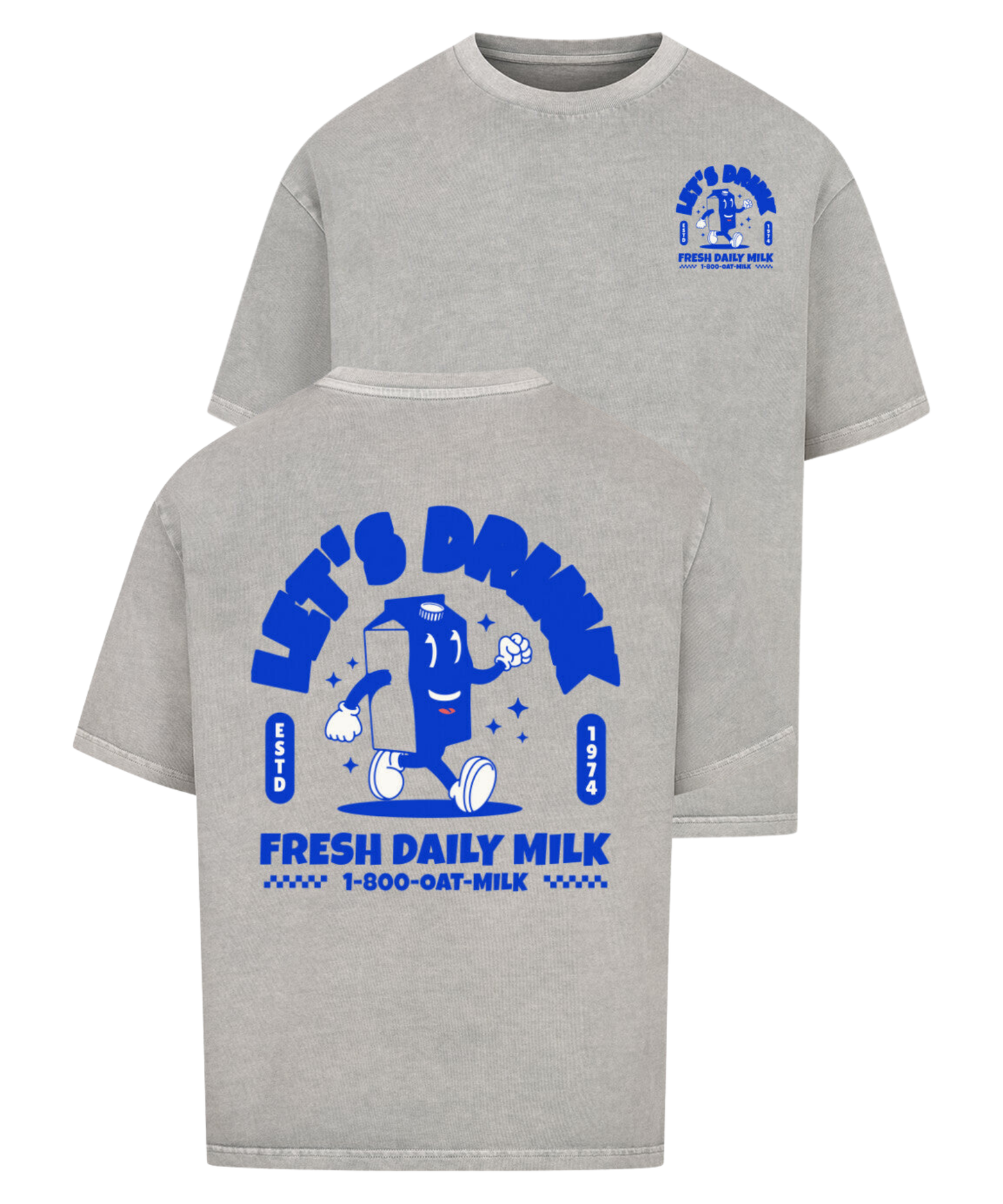 Urban Tag Oversized T-Shirt – "Fresh Daily Milk"