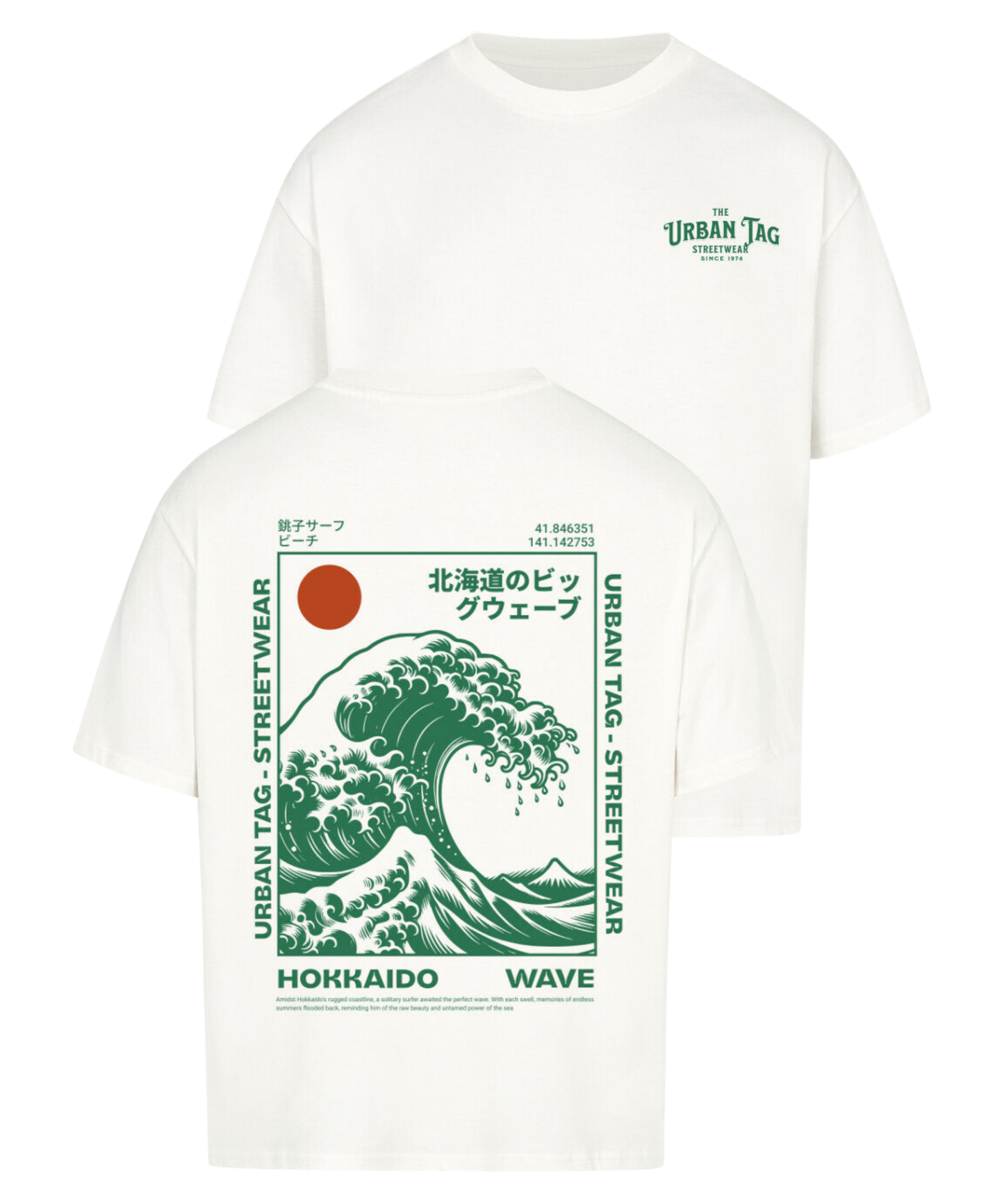 Urban Tag Oversized T-Shirt – "Hokkaido Wave"
