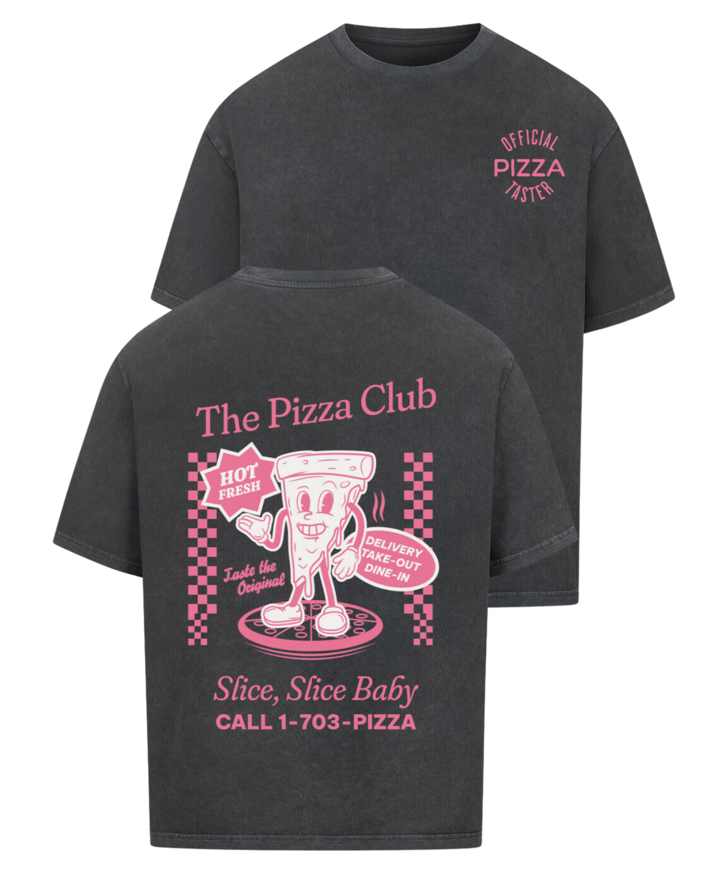 Urban Tag Oversized T-Shirt – "The Pizza Club"