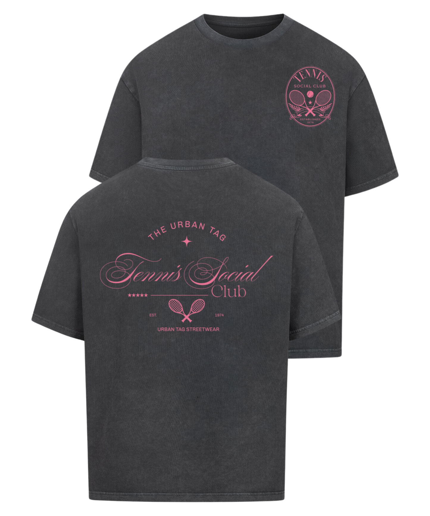 Urban Tag Oversized T-Shirt – "Tennis Social Club"