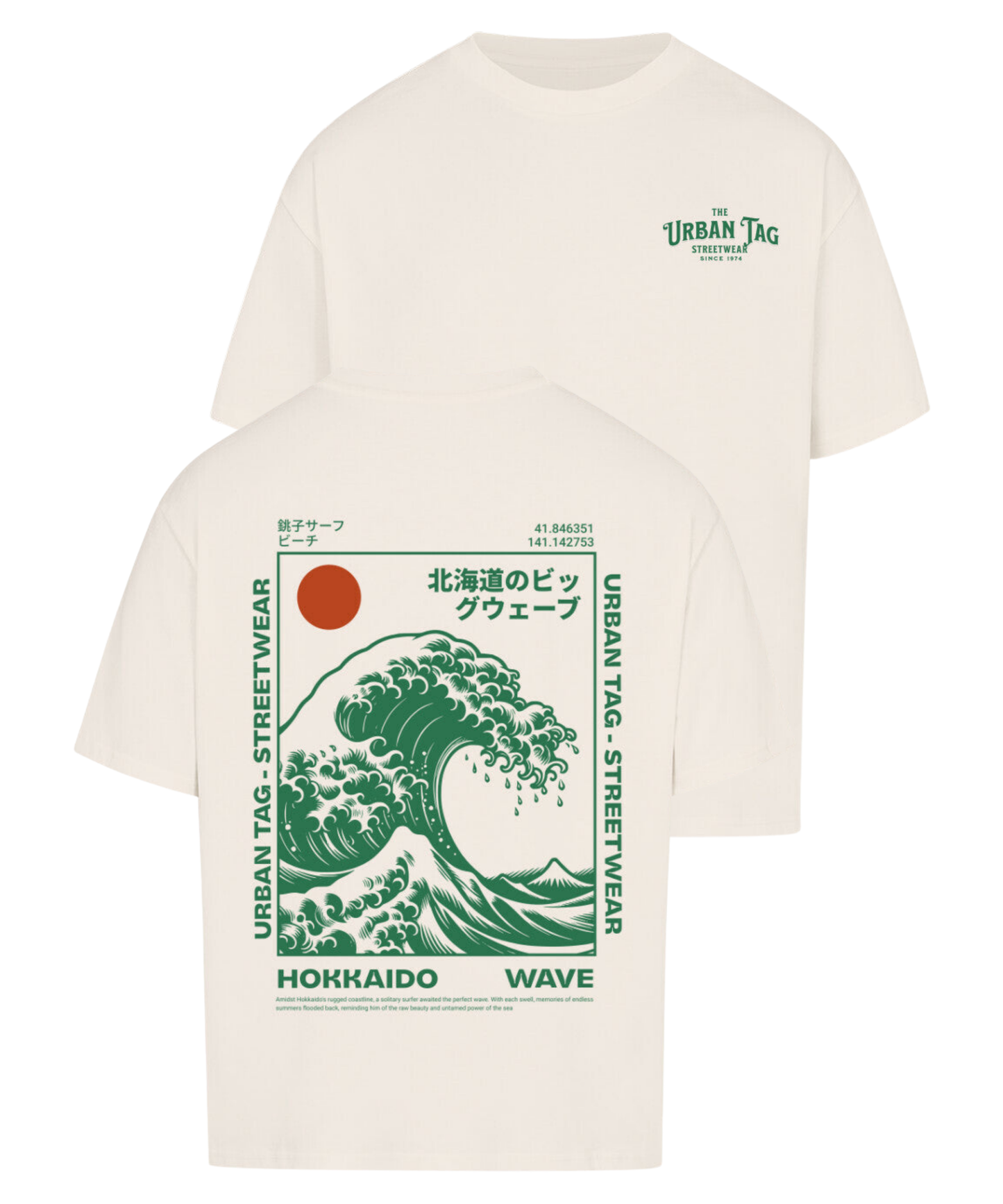 Urban Tag Oversized T-Shirt – "Hokkaido Wave"