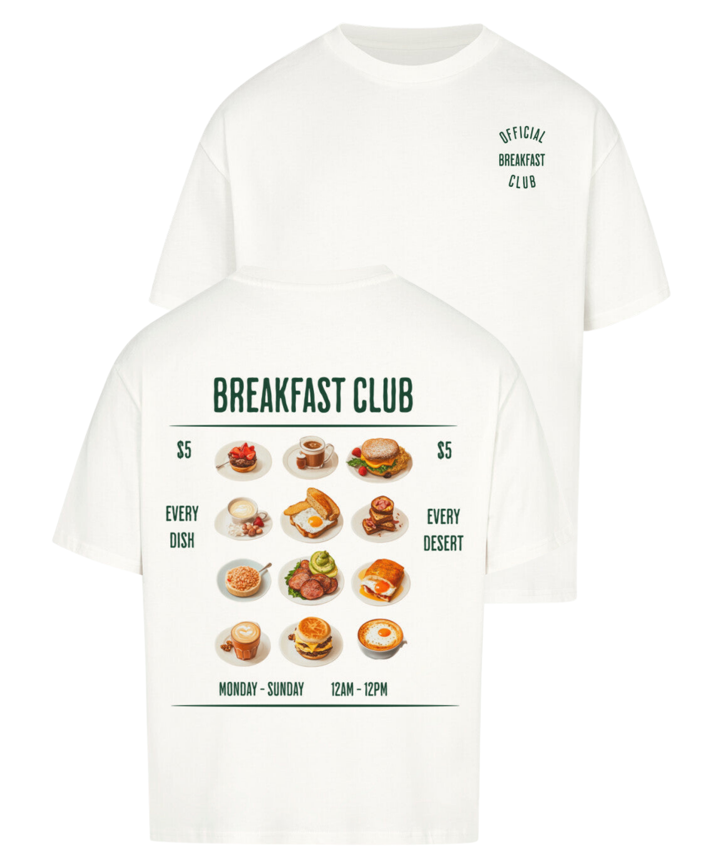 Urban Tag Oversized T-Shirt – "Breakfast Club"