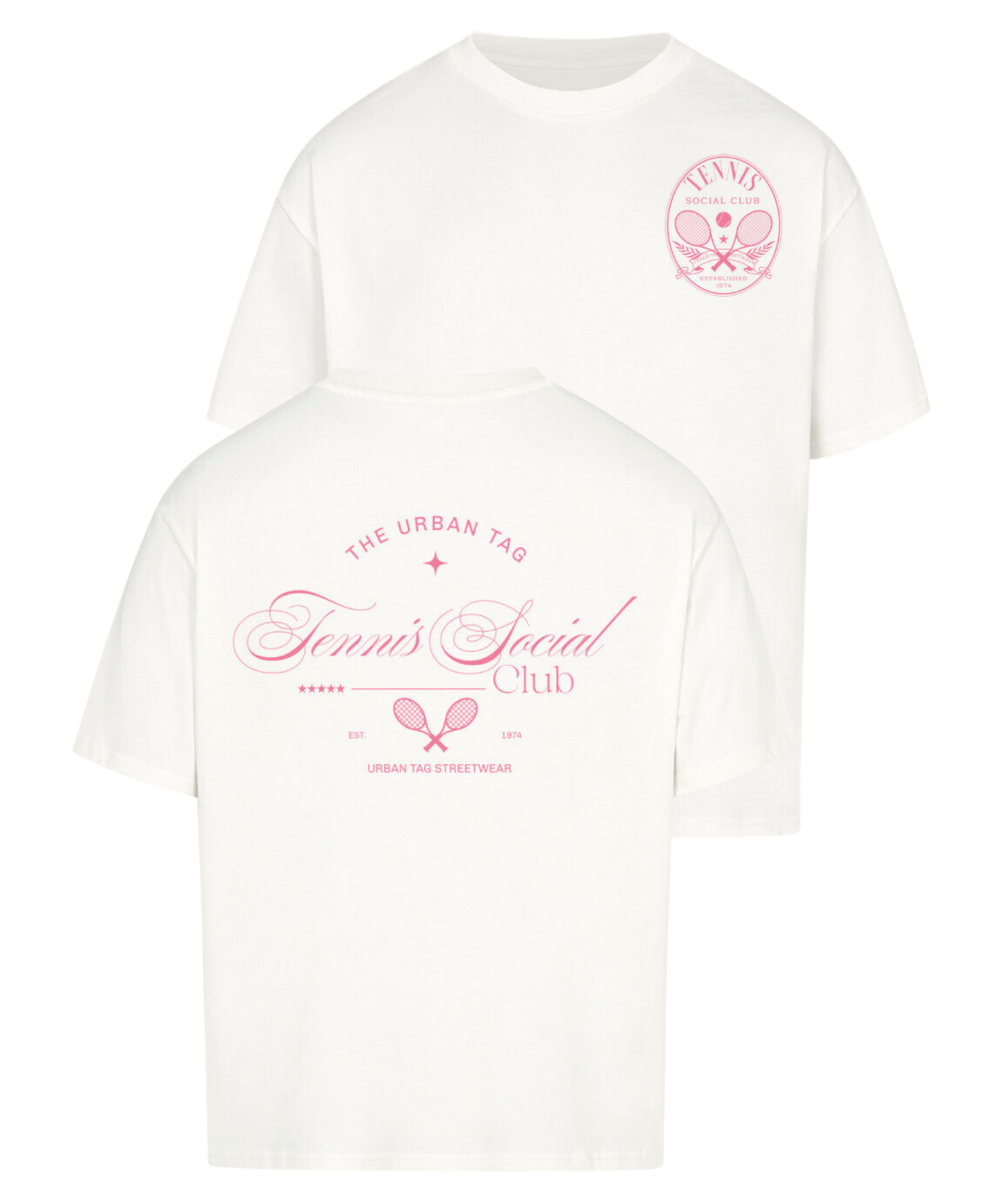 Urban Tag Oversized T-Shirt – "Tennis Social Club"