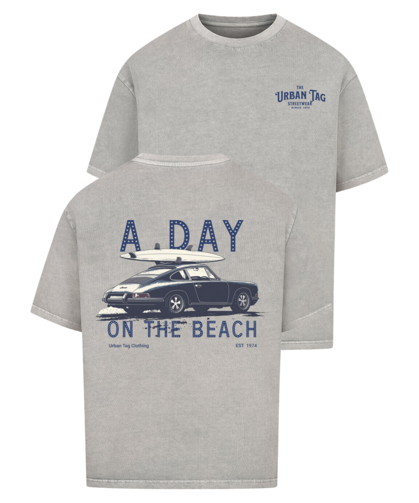 Urban Tag Oversized T-Shirt – "A Day on the Beach"
