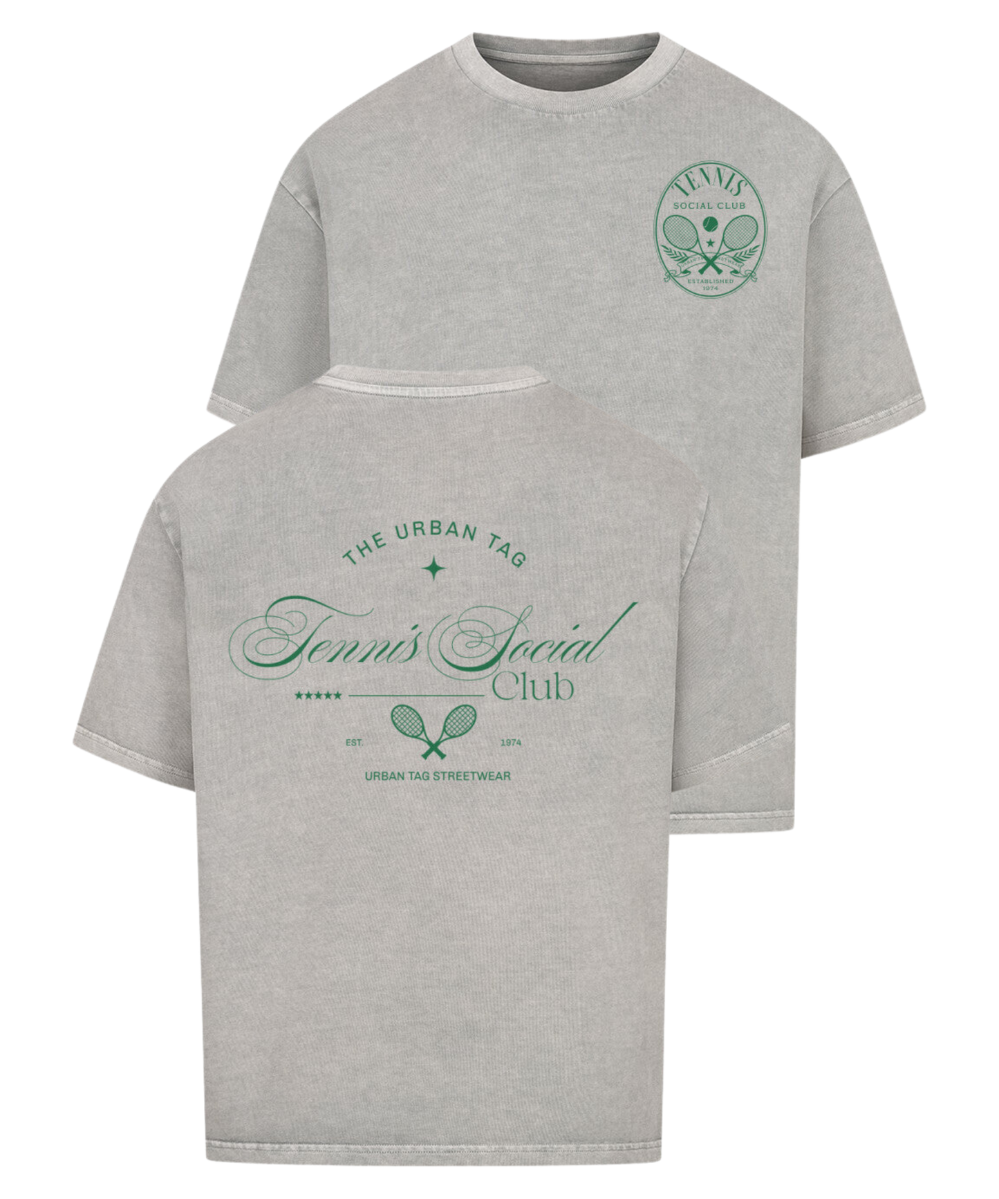 Urban Tag Oversized T-Shirt – "Tennis Social Club"