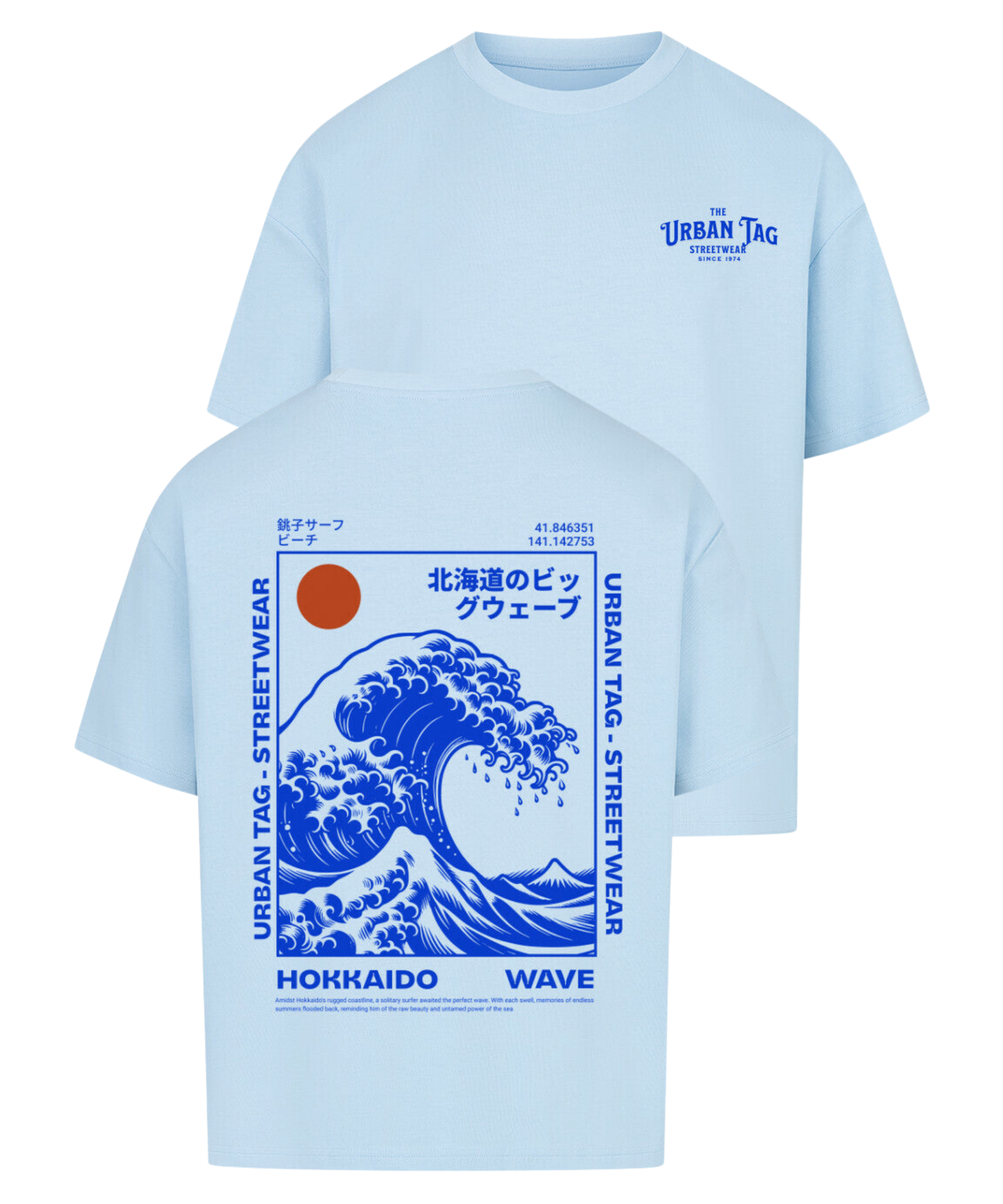 Urban Tag Oversized T-Shirt – "Hokkaido Wave"