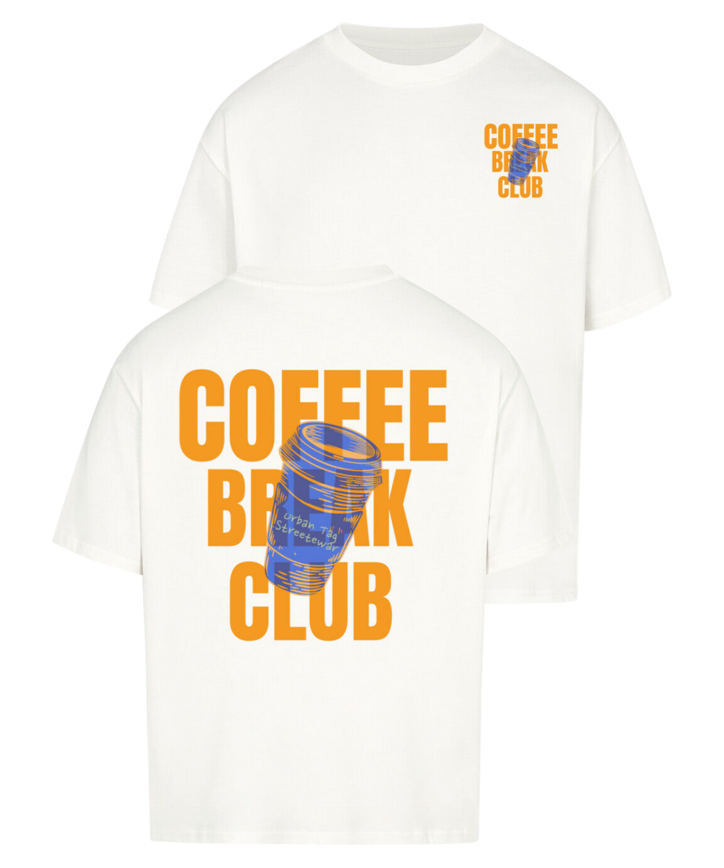 Urban Tag Oversized T-Shirt – "Coffee Break"