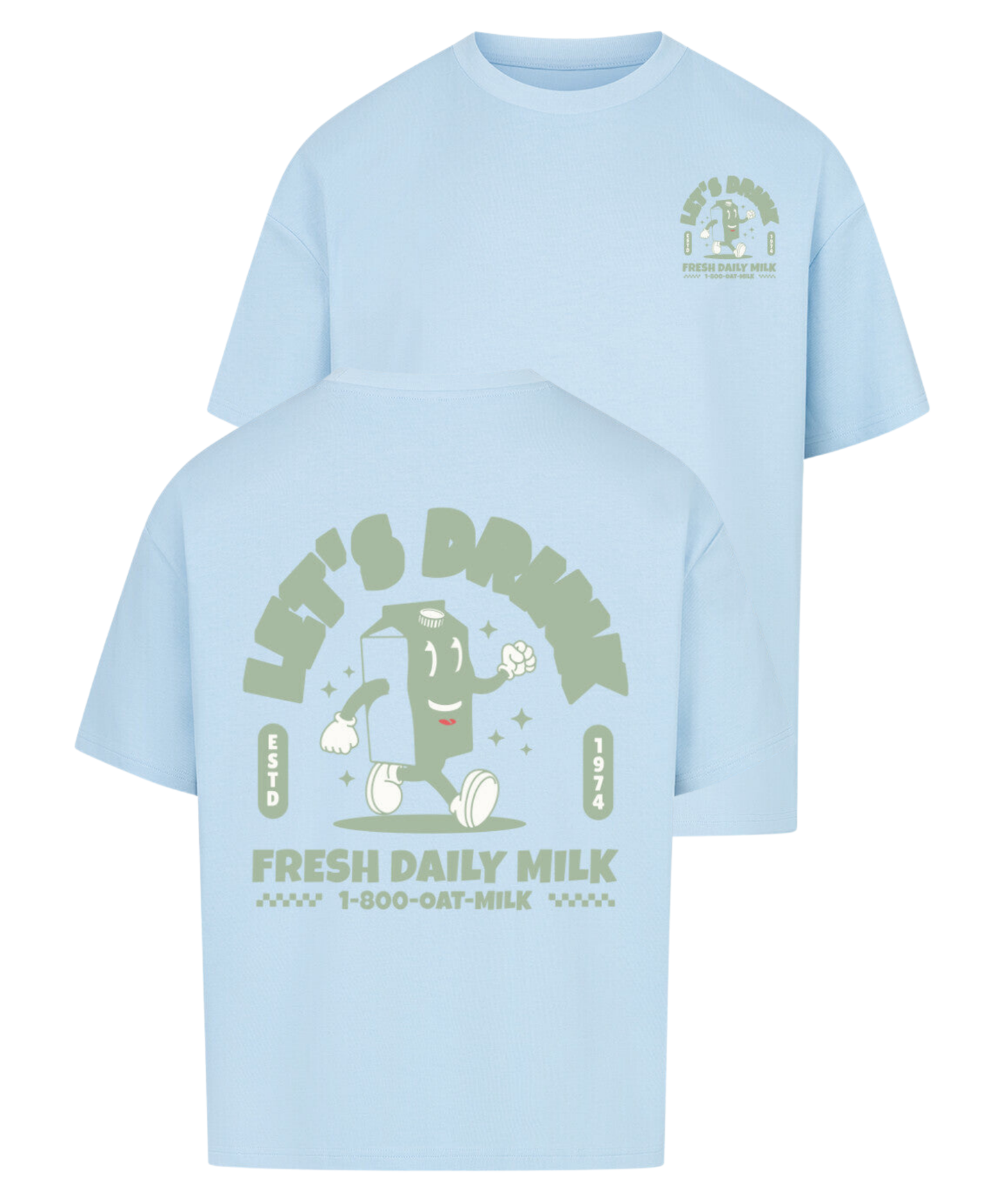 Urban Tag Oversized T-Shirt – "Fresh Daily Milk"