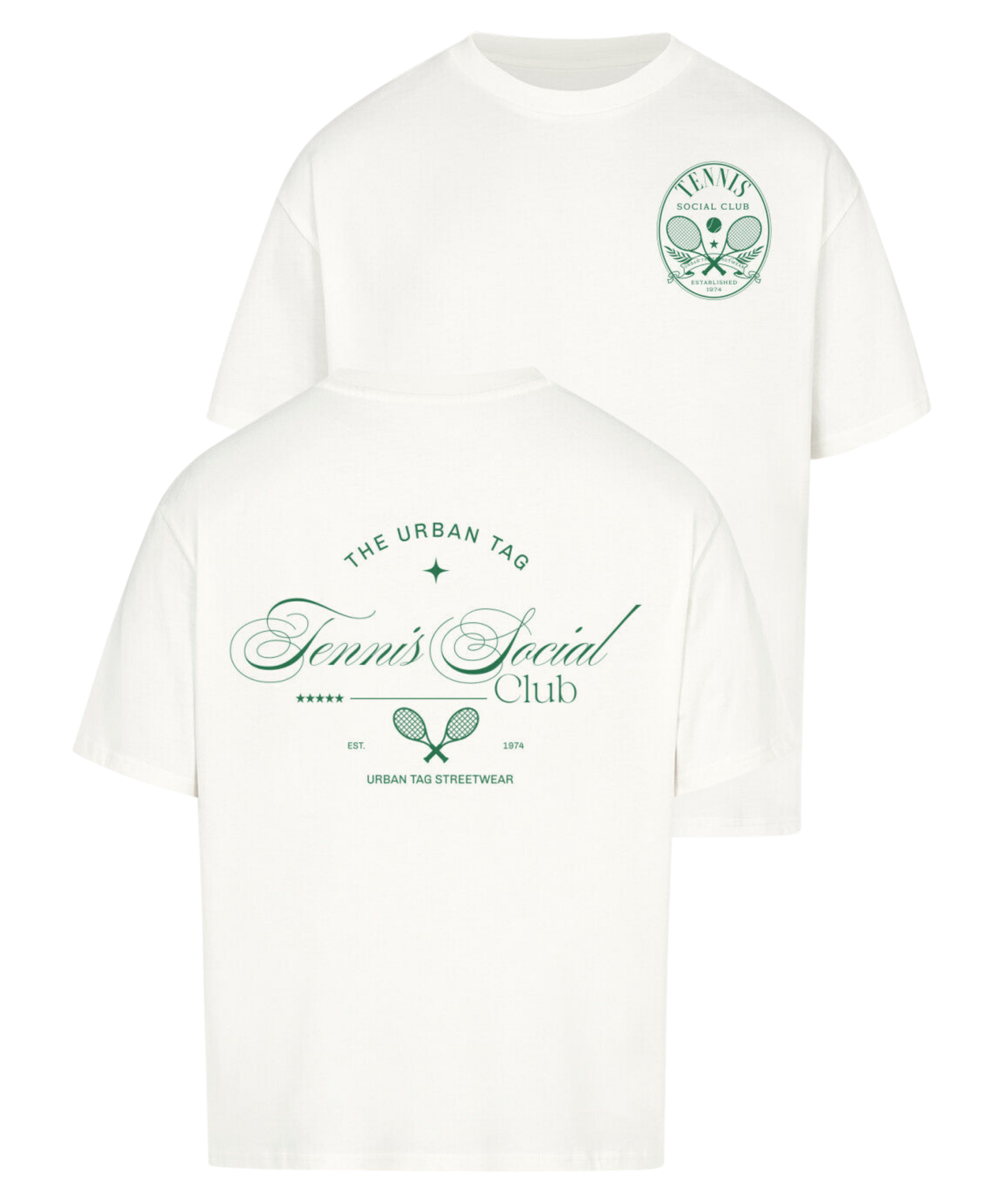 Urban Tag Oversized T-Shirt – "Tennis Social Club"