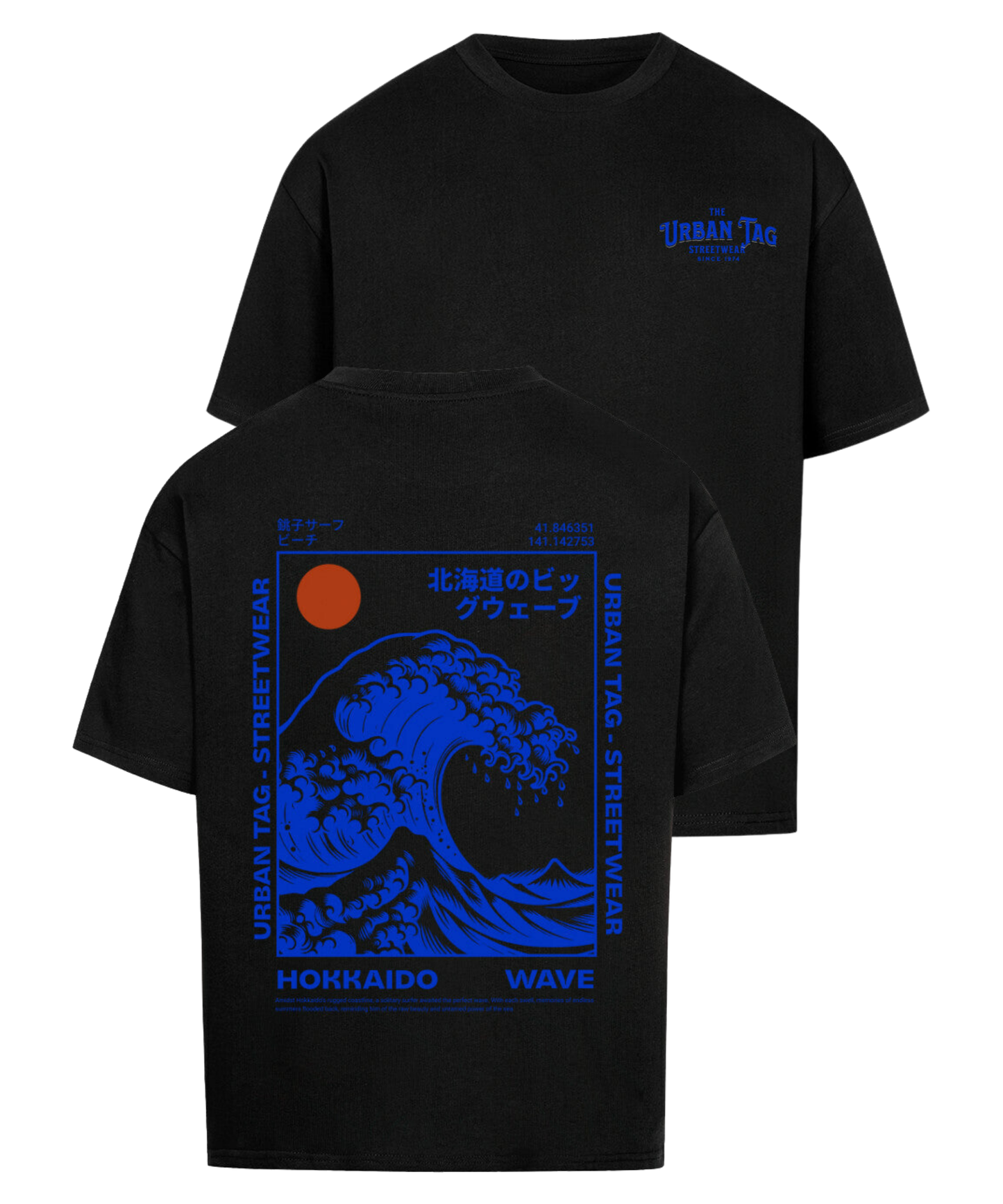 Urban Tag Oversized T-Shirt – "Hokkaido Wave"