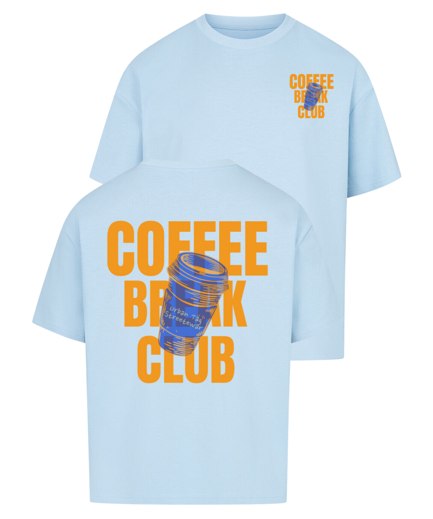 Urban Tag Oversized T-Shirt – "Coffee Break"