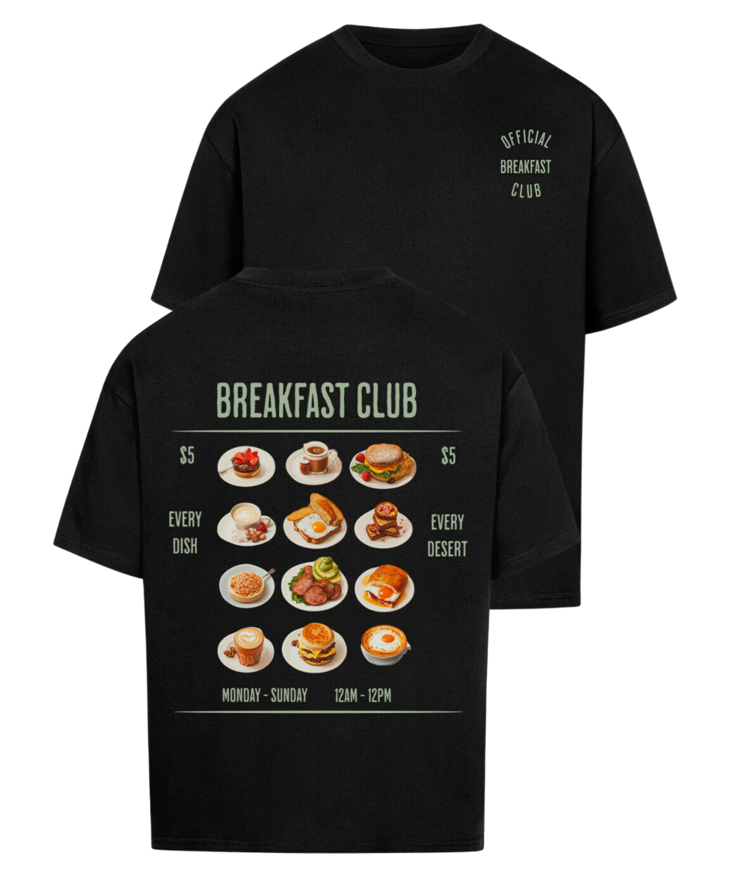 Urban Tag Oversized T-Shirt – "Breakfast Club"