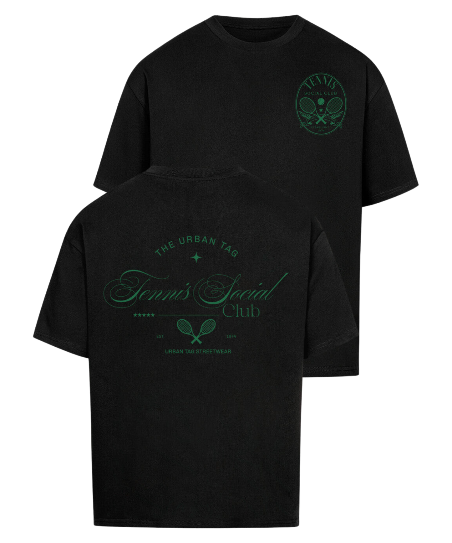 Urban Tag Oversized T-Shirt – "Tennis Social Club"