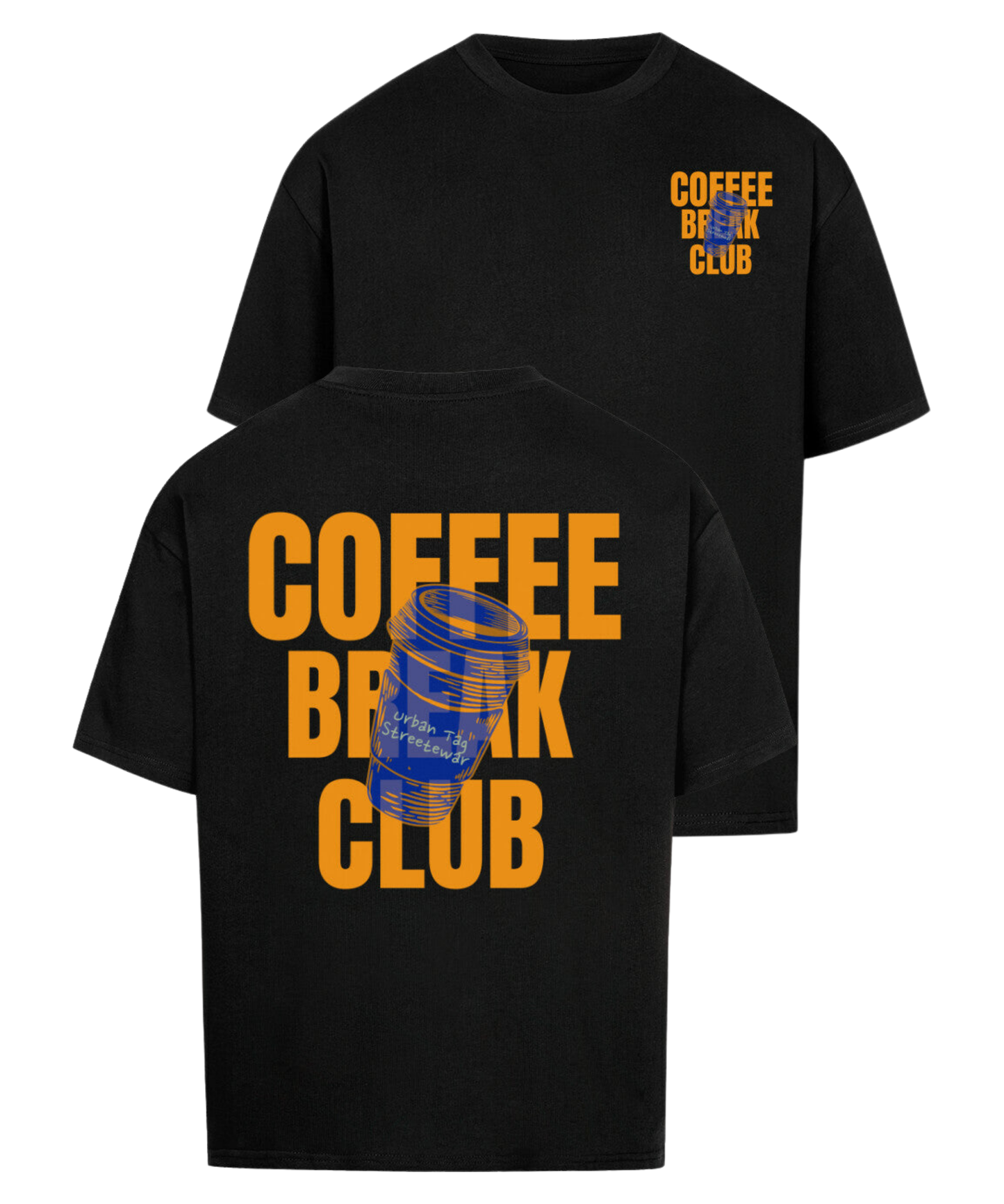 Urban Tag Oversized T-Shirt – "Coffee Break"