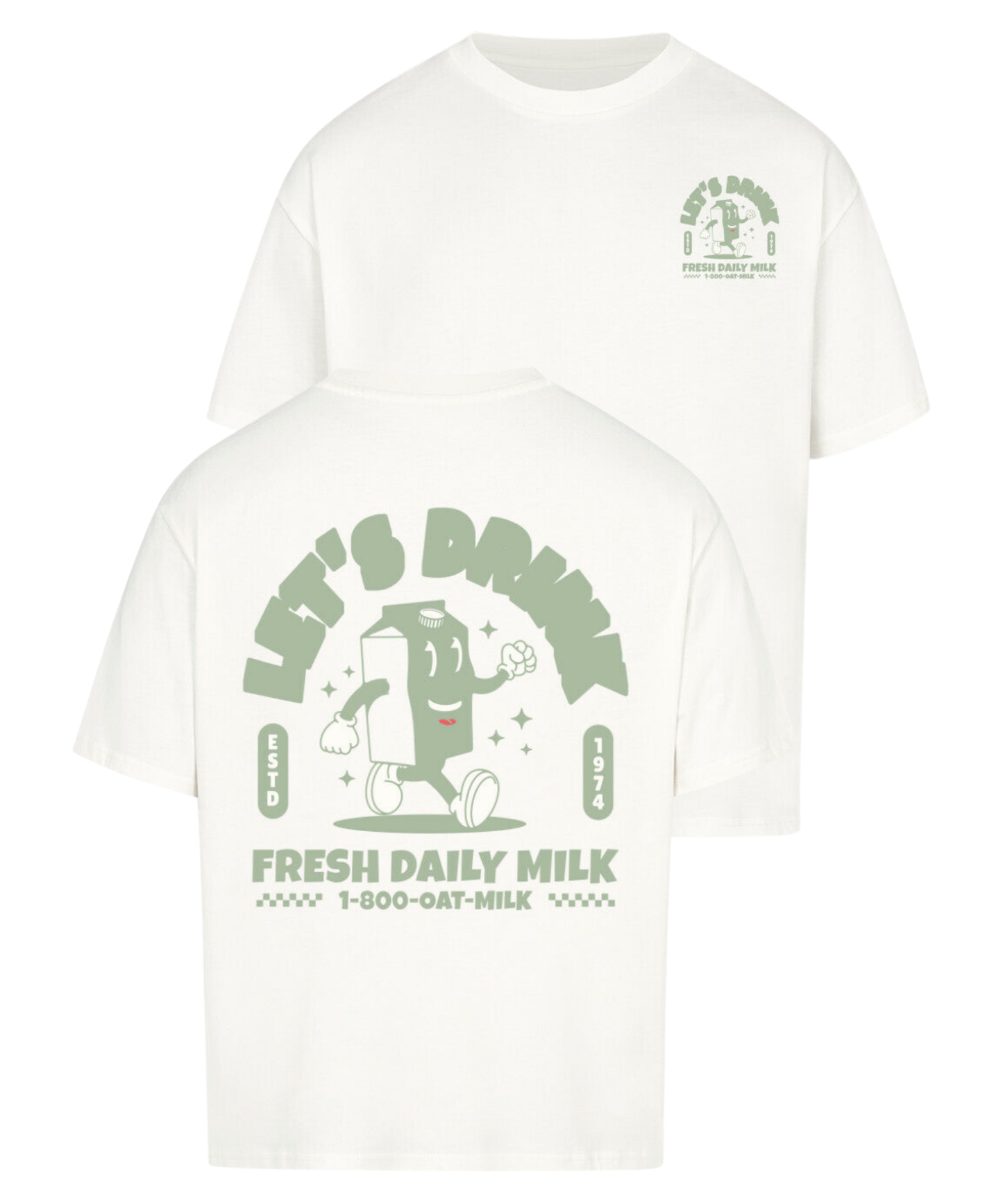 Urban Tag Oversized T-Shirt – "Fresh Daily Milk"