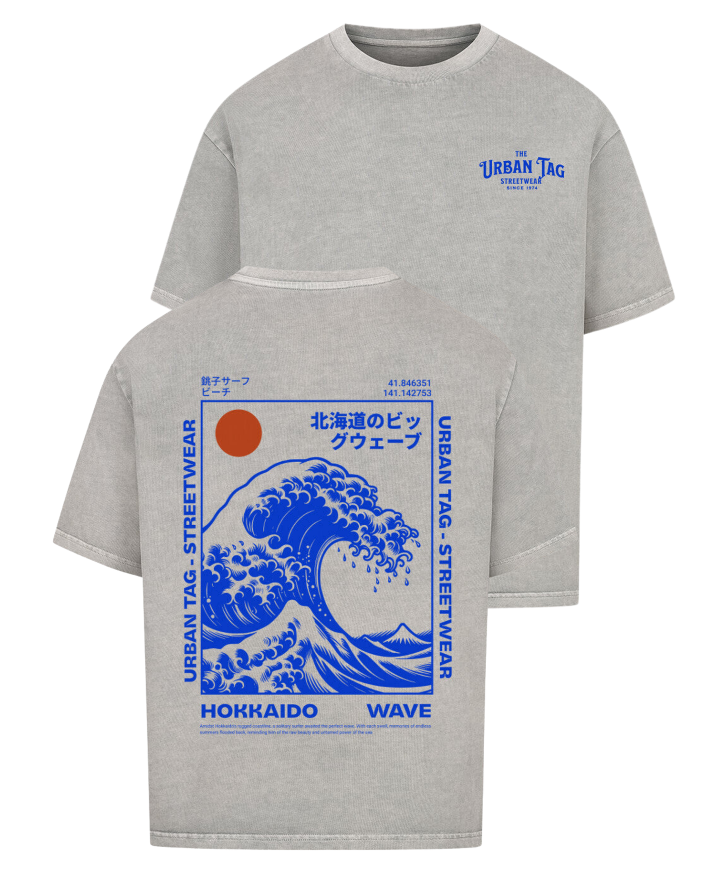 Urban Tag Oversized T-Shirt – "Hokkaido Wave"