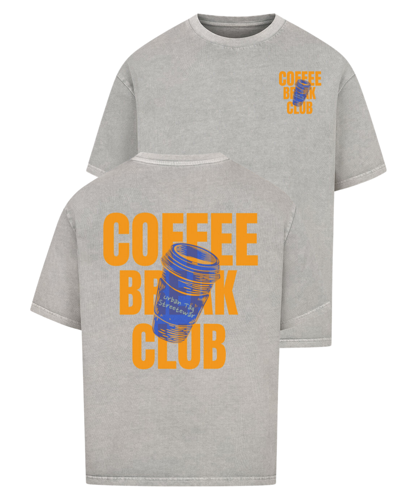 Urban Tag Oversized T-Shirt – "Coffee Break"