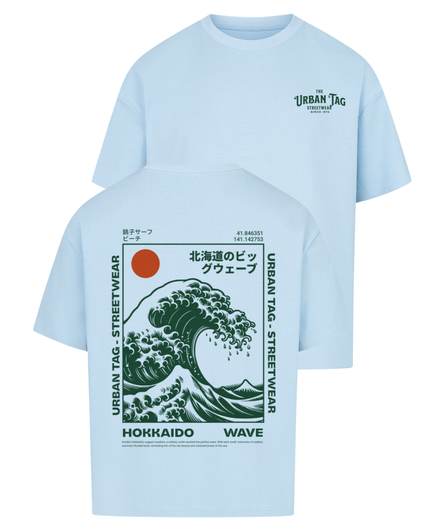 Urban Tag Oversized T-Shirt – "Hokkaido Wave"