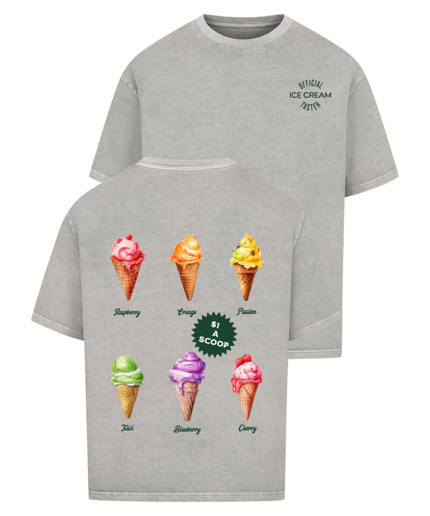 Urban Tag Oversized T-Shirt – "Ice Cream Club"